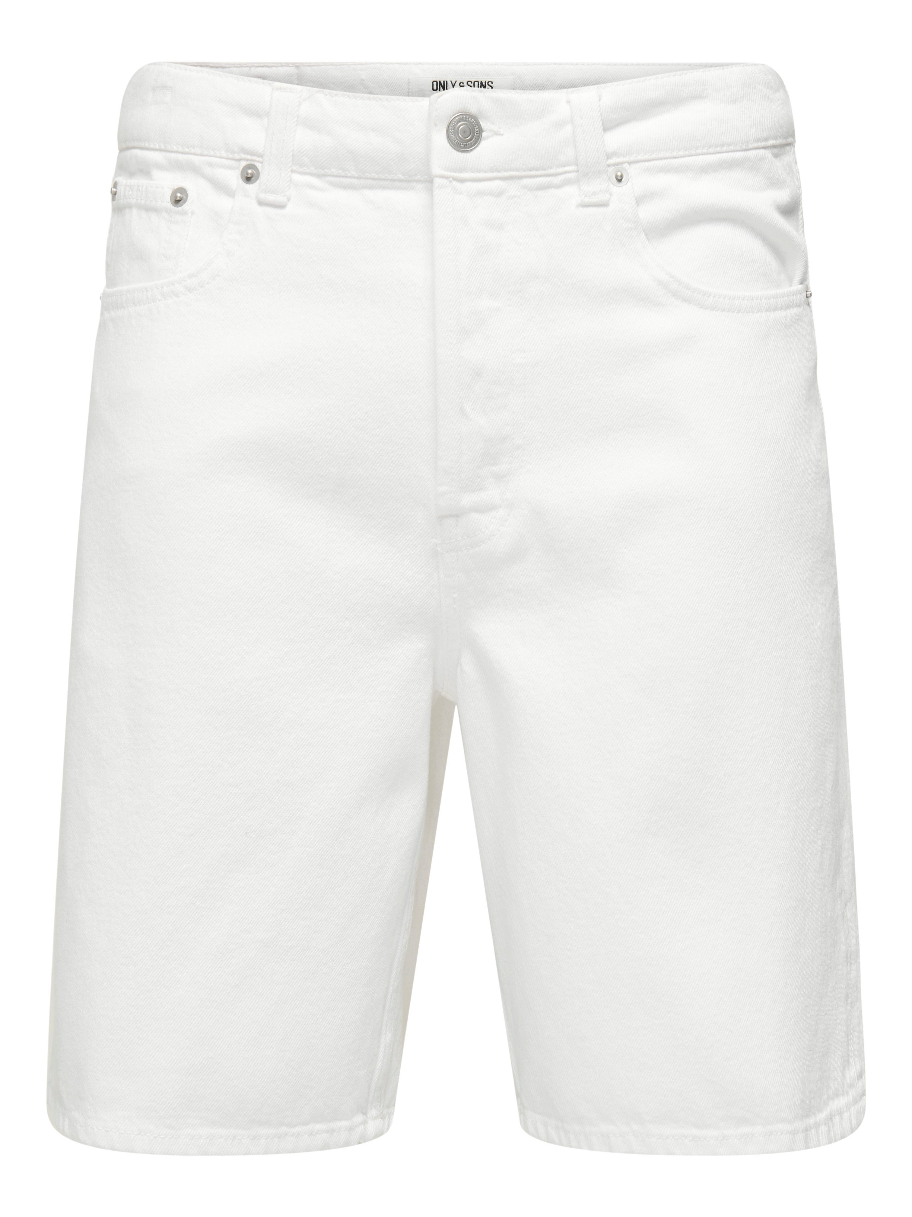 ONLY & SONS Short ONSFADE LOOSE WHITE 1662 PIM DNM SHORTS