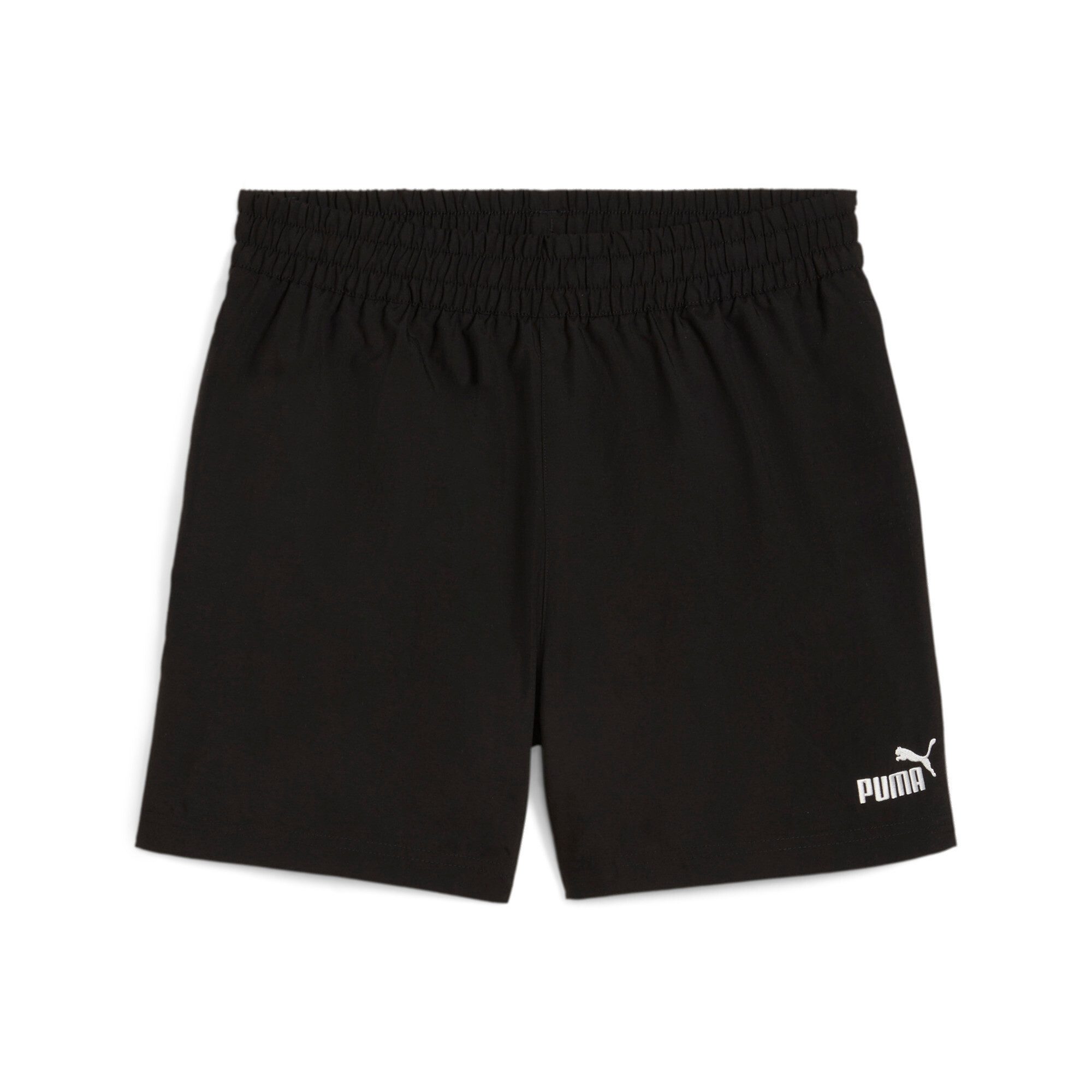 PUMA Short ESS TAPE WOVEN SHORTS 5" voor heren, tape-stripes aan het been heren bermuda broeken maat XL zwart