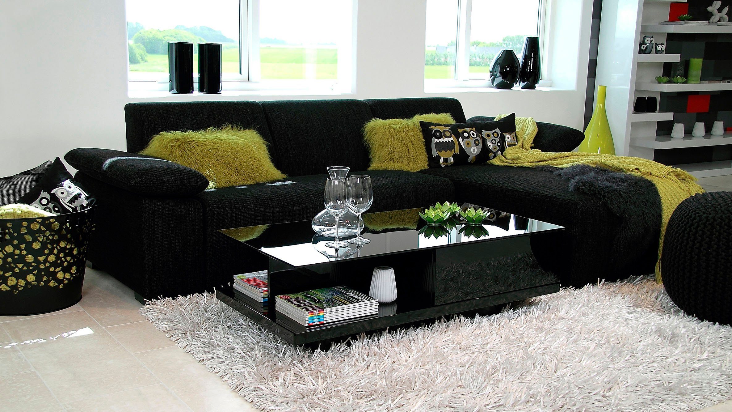 SalesFever Salontafel met tafelblad van gehard kristalglas