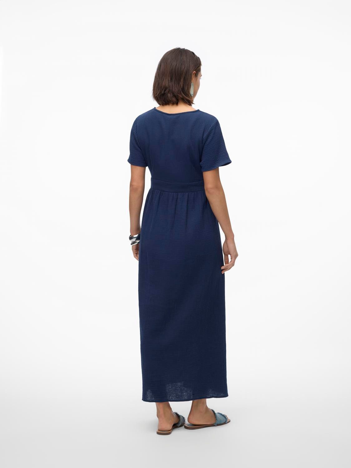 Vero Moda Maxi-jurk VMNATALI SS ANKLE DRESS WVN GA SPE