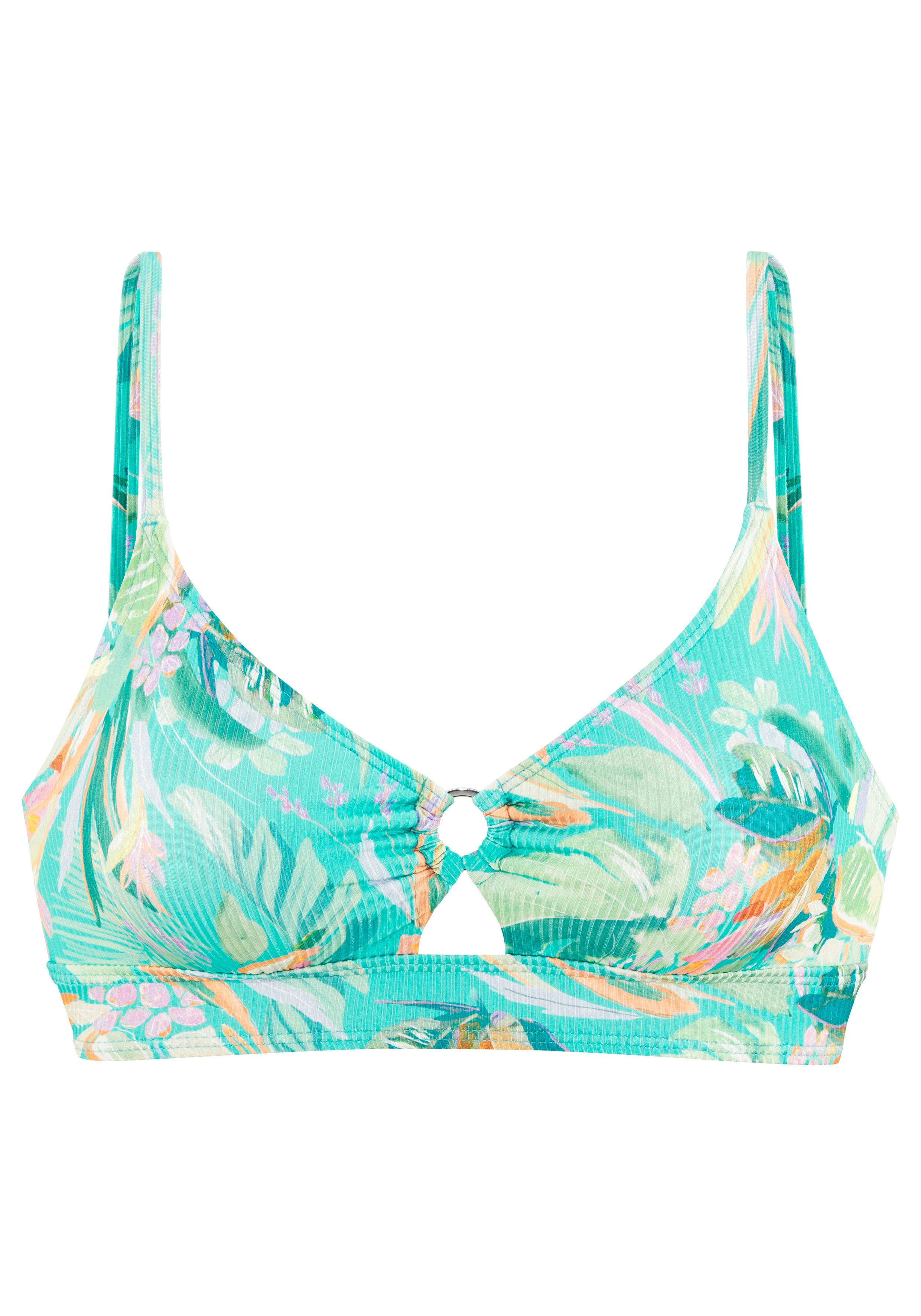 Venice Beach Triangel-bikinitop Sandra in modieuze, licht glanzende ribstof