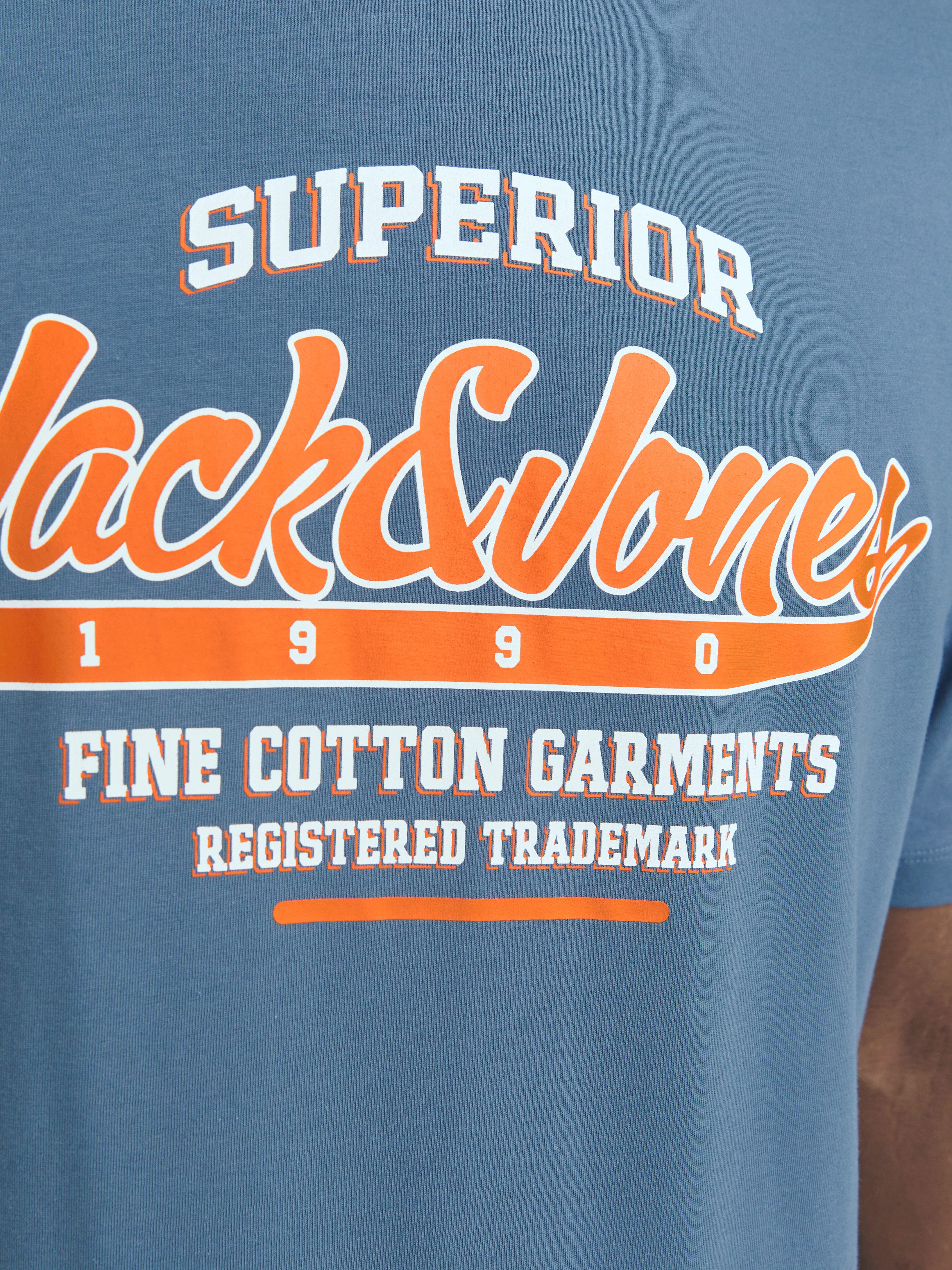 Jack & Jones Shirt met ronde hals JJELOGO TEE SS O-NECK 2 COL SS25 SN