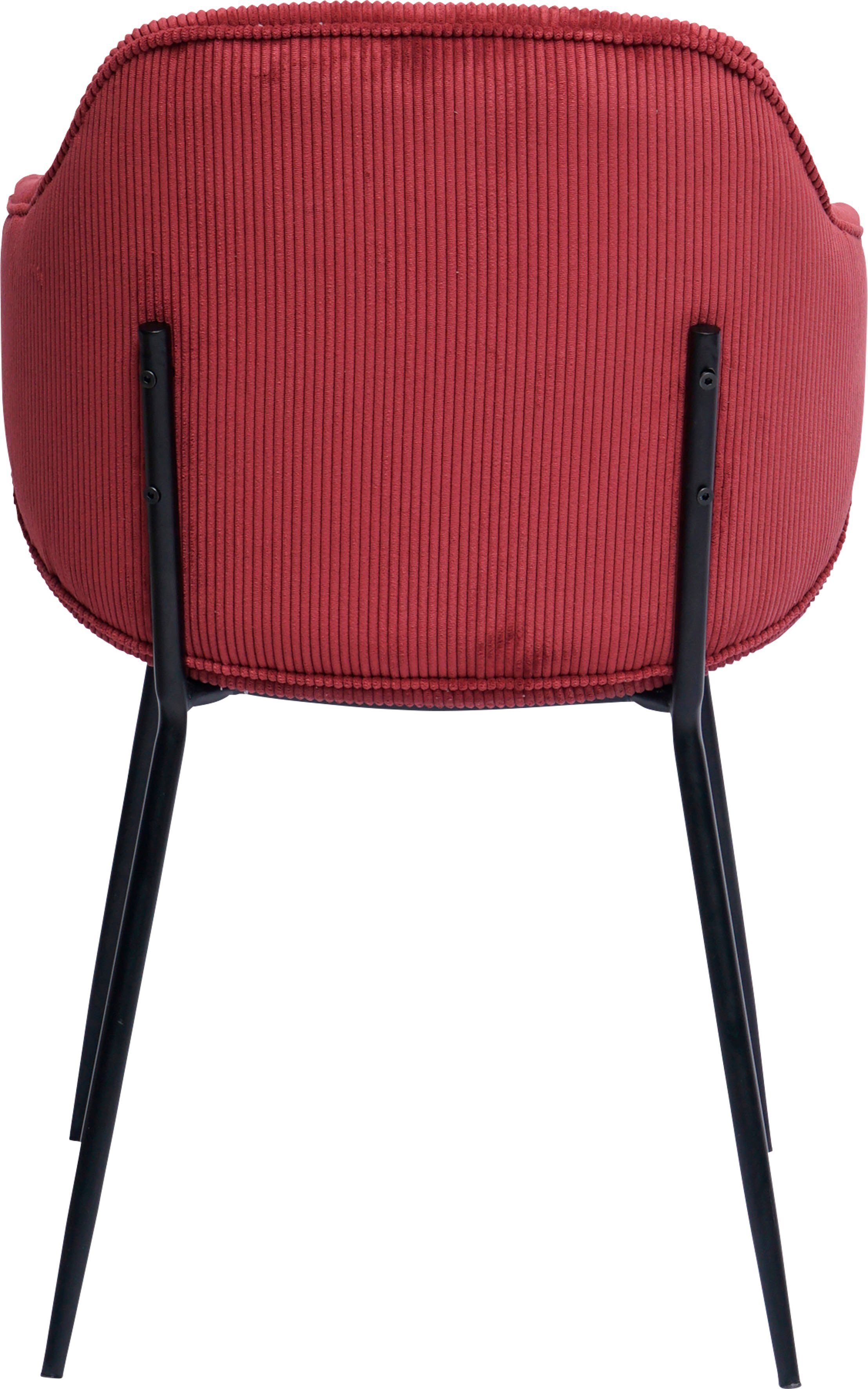 SalesFever Stoel met armleuningen Bekleding in corduroy-look (set, 2 stuks)