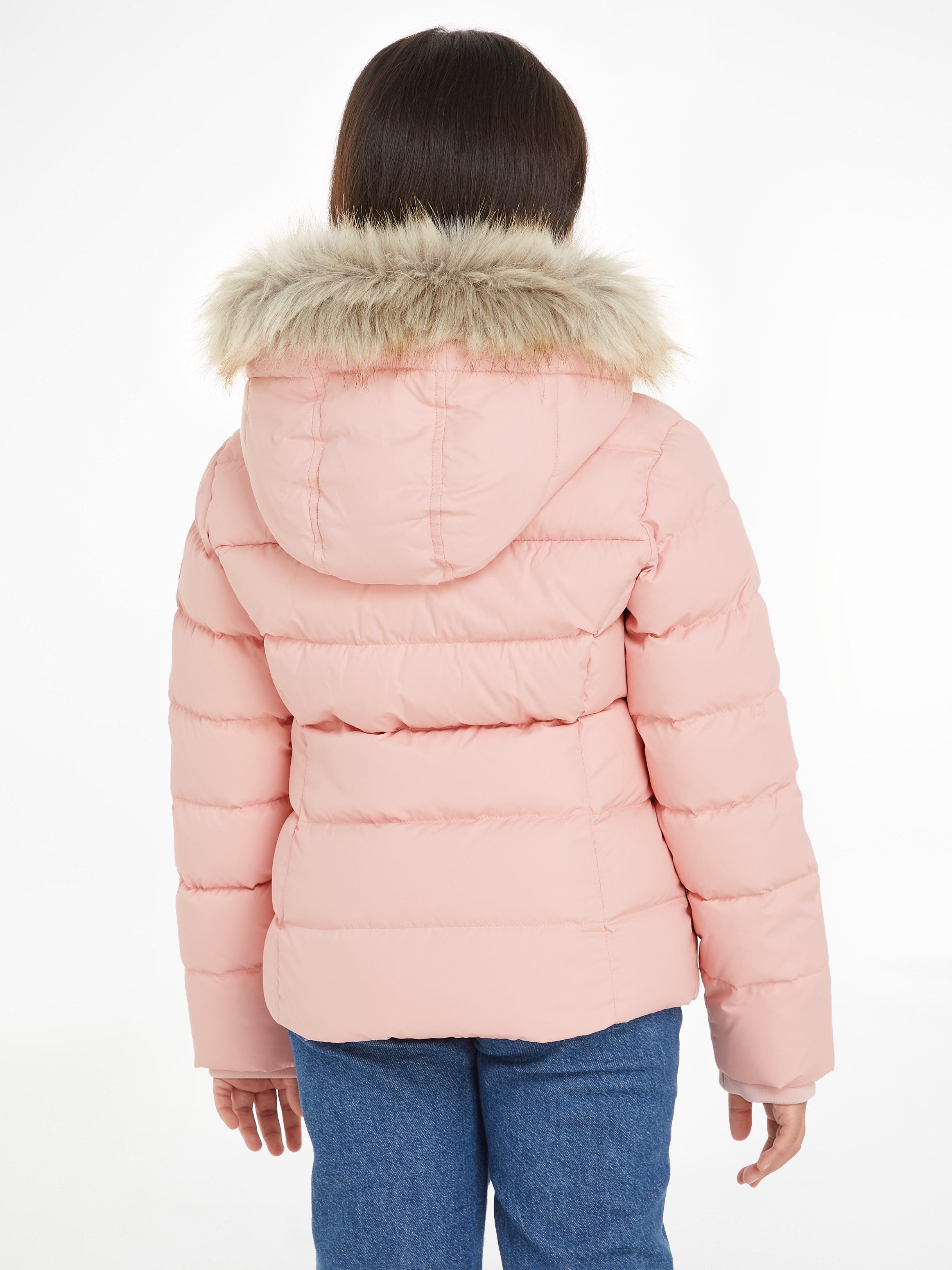 Tommy Hilfiger Gewatteerde jas ESSENTIAL FUR HOOD JACKET met imitatiebont bij de capuchon