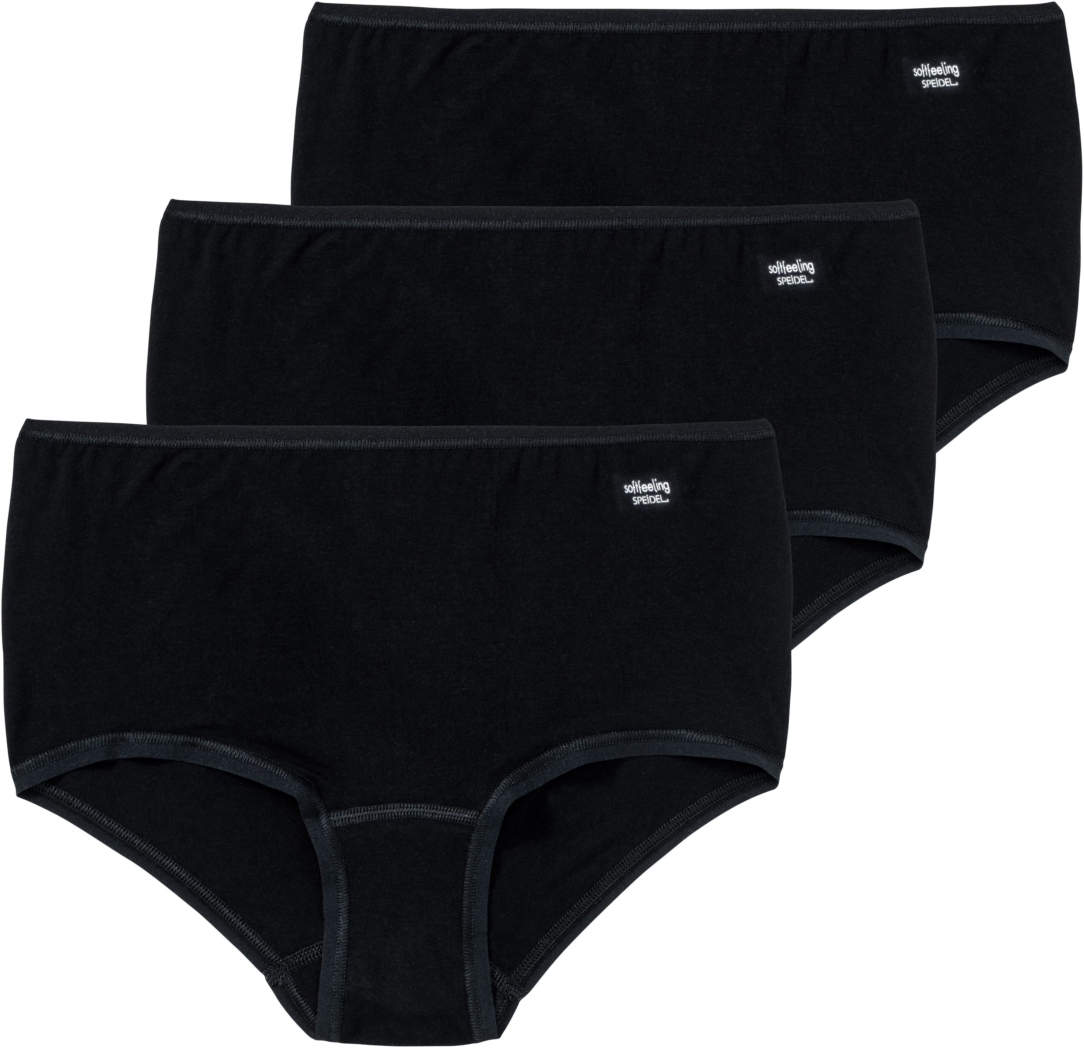 Speidel Hipster met heerlijk natuurlijk draaggevoel (3 stuks) dames slips maat 40 zwart
