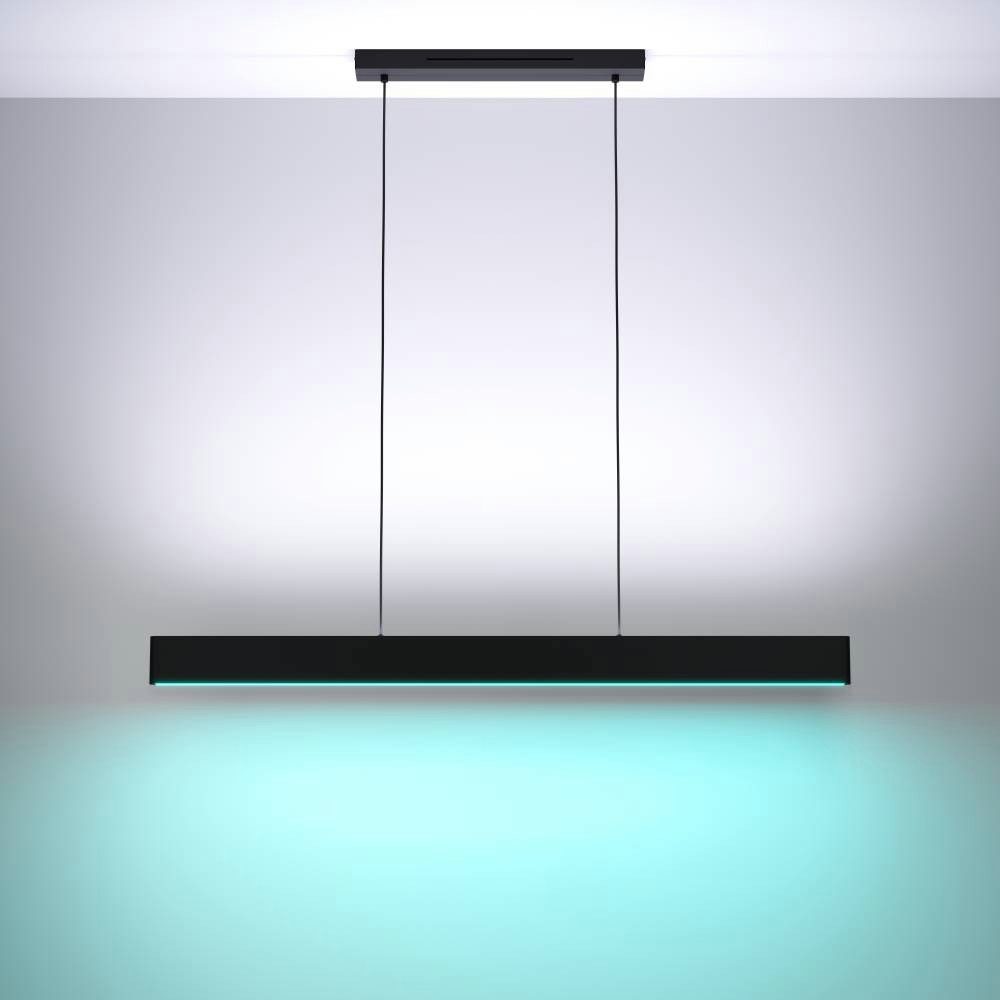 EGLO Hanglamp ANDREAS-Z Hängelampe schwarz, ZigBee 3.0, Pendelleuchte, Pendellampe Hanglamp, ZigBee, app en spraakbesturing Alexa, RGB, dimbaar (1 stuk)