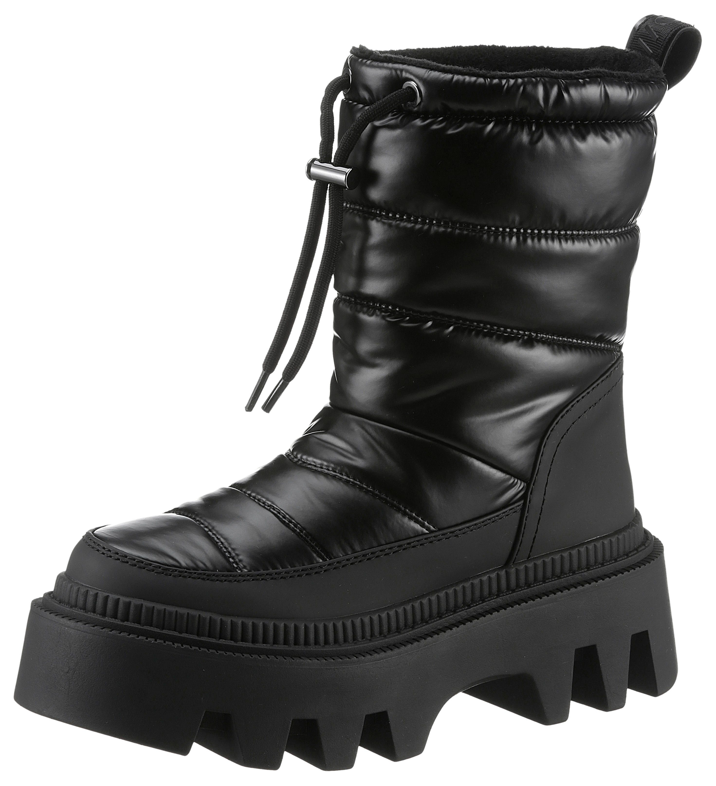 Buffalo Winterlaarzen FLORA PUFFER BOOT schacht met vetersluiting