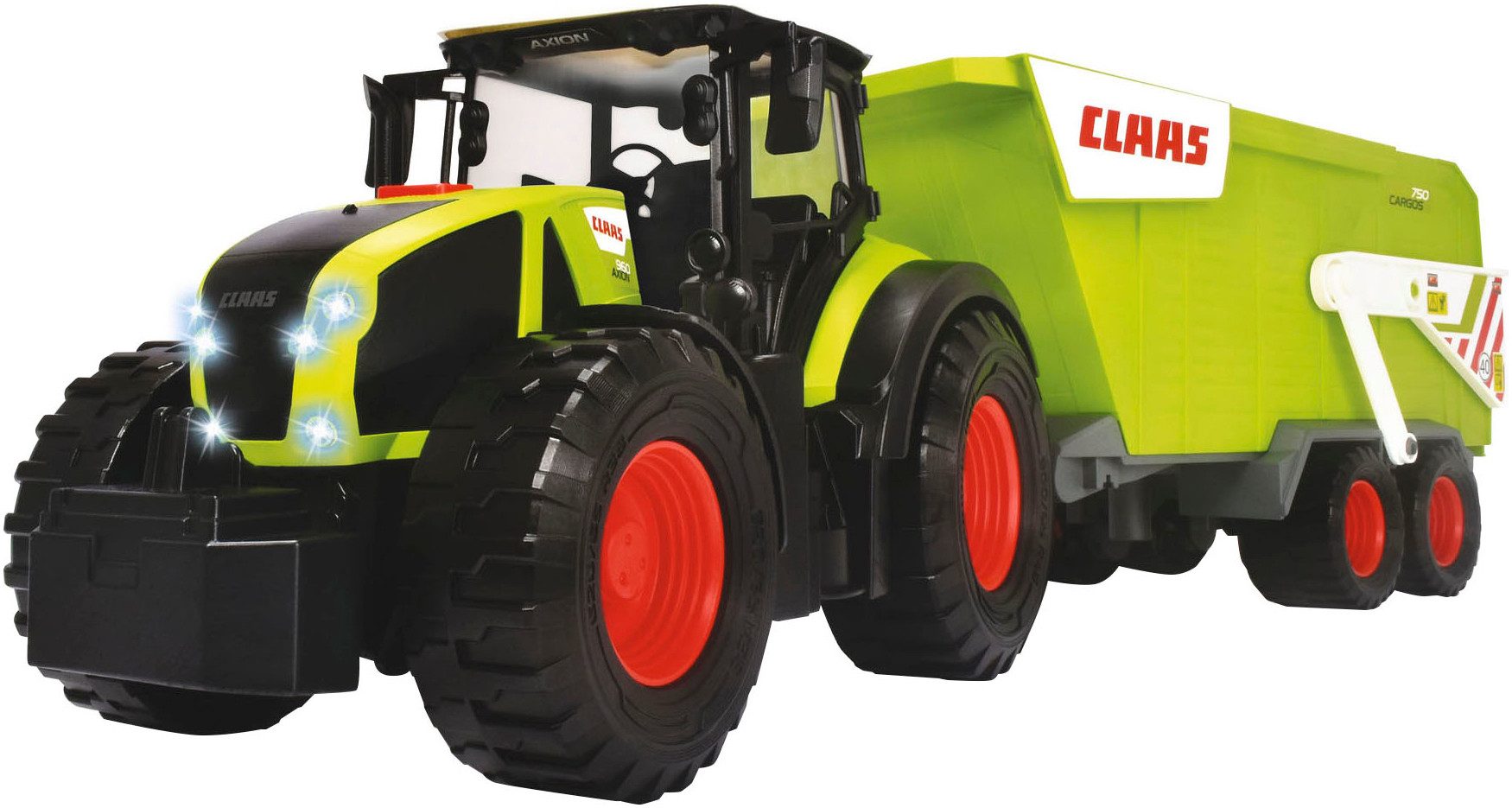 Dickie Toys Speelgoed-tractor CLAAS met hanger met licht en geluid