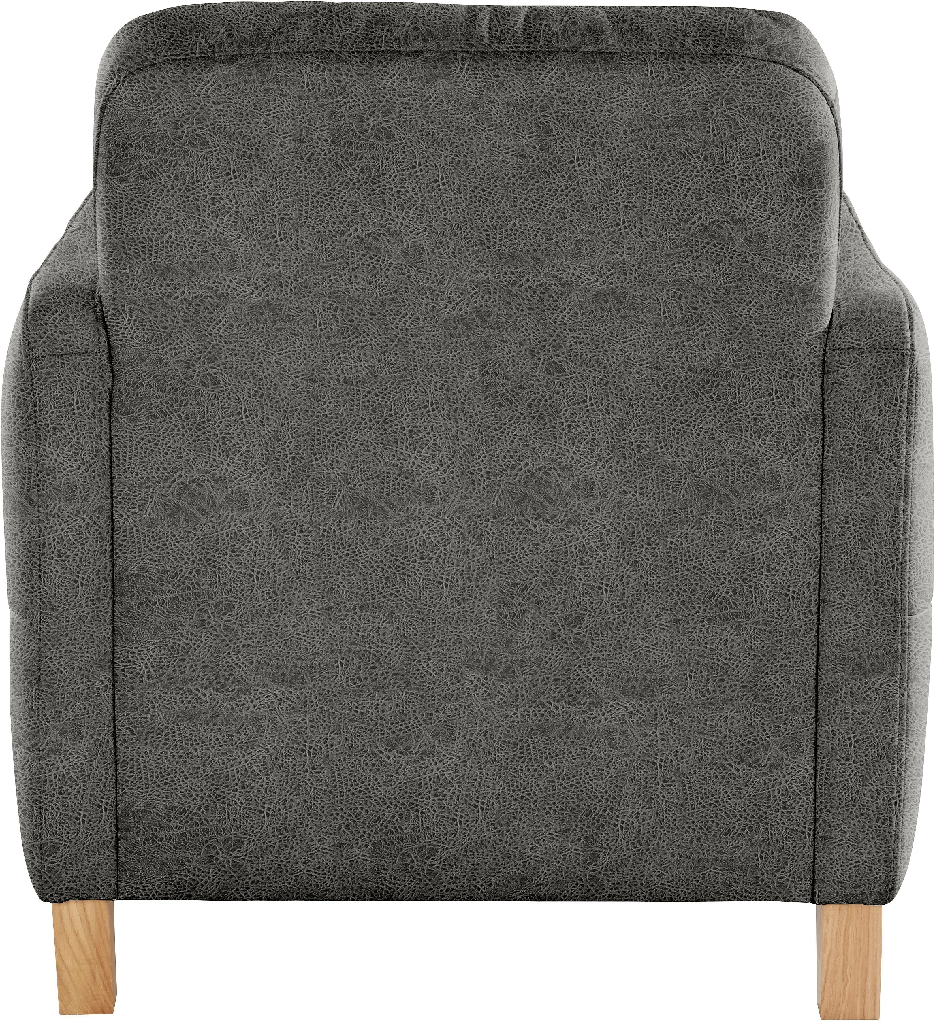 exxpo - sofa fashion Fauteuil Elio, loungesessel, verfijnde detailverwerking, comfortabel en modern