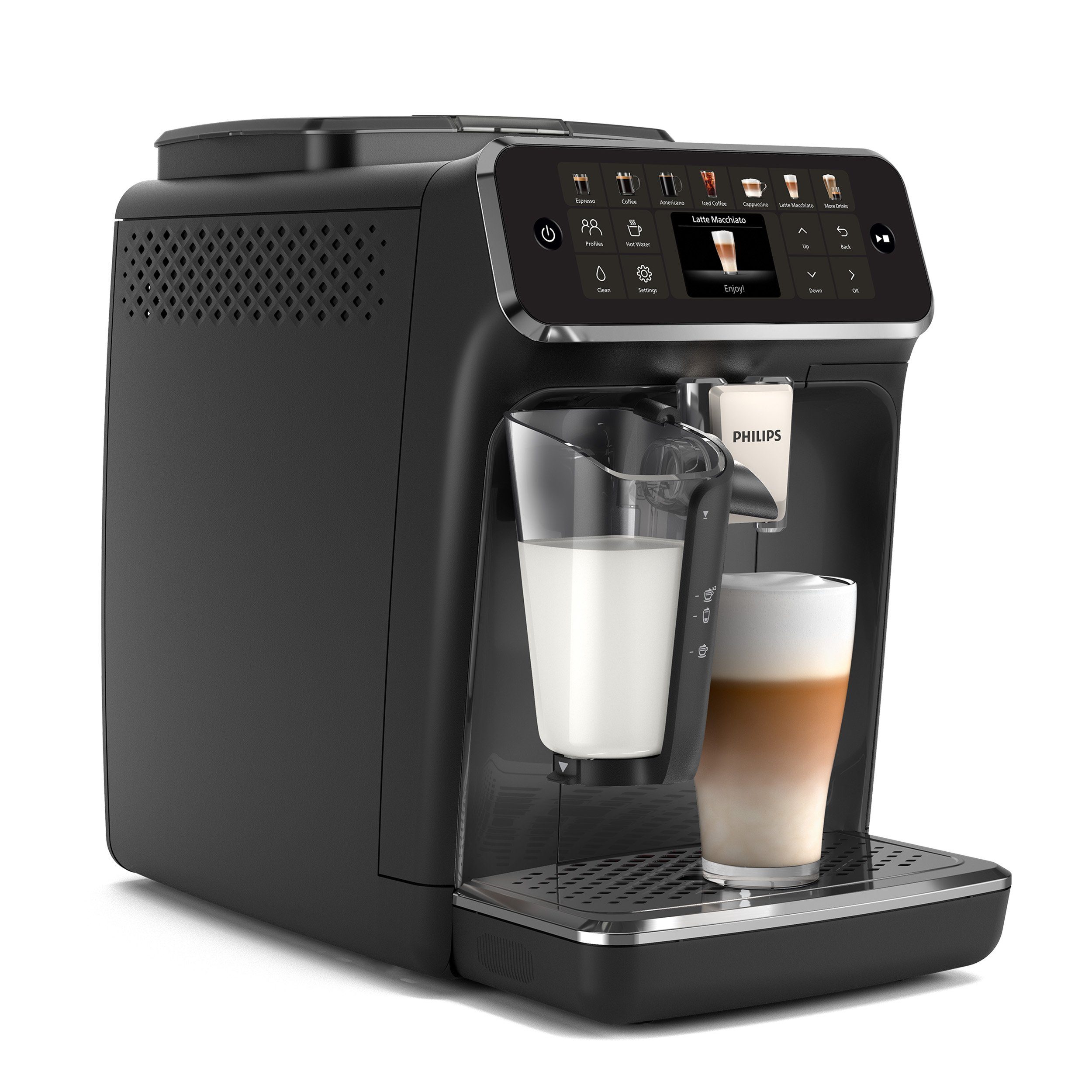 Philips Volautomatisch koffiezetapparaat EP4441/50 4400 Series, 12 koffiespecialiteiten (heet of ijskoud)