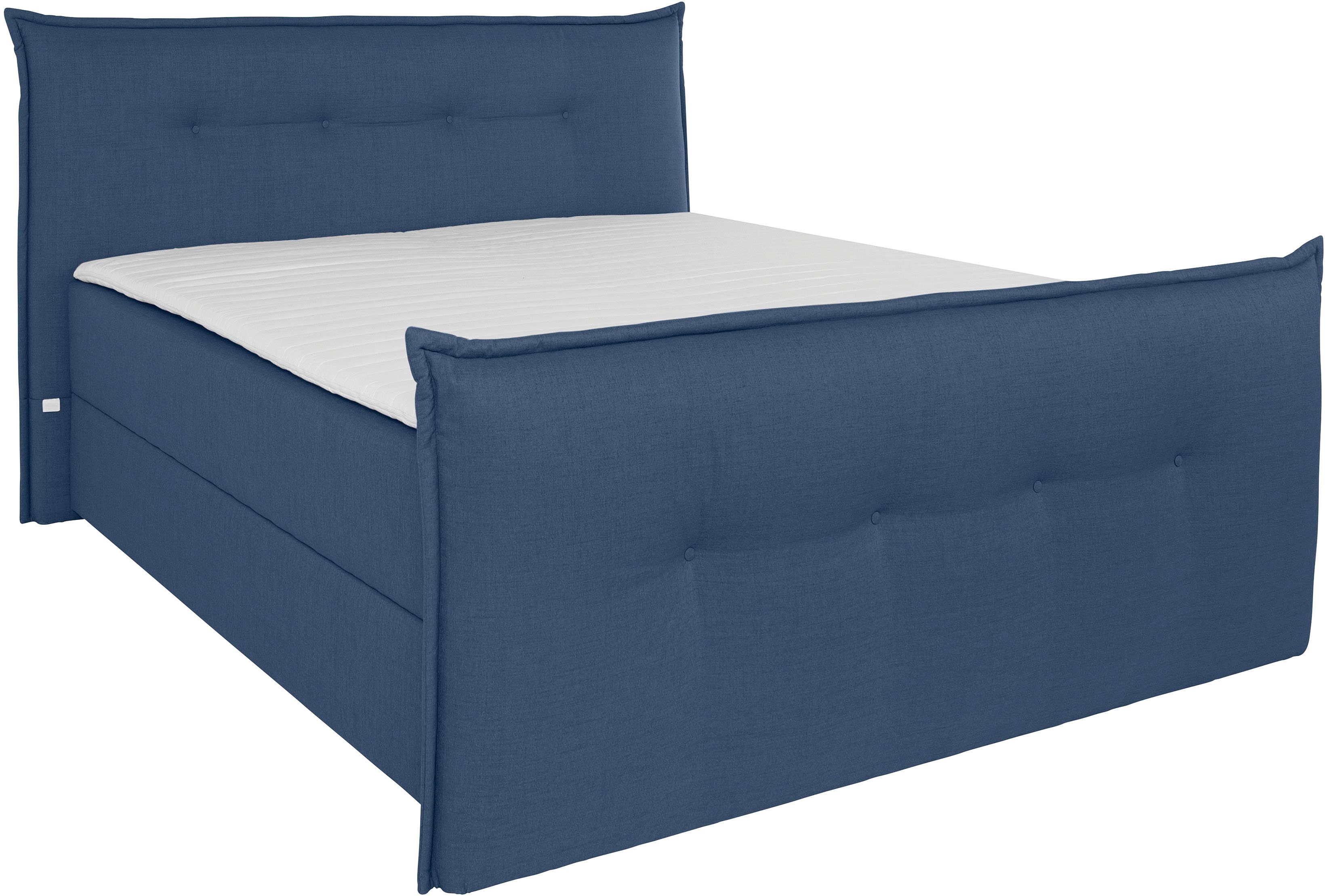 andas Boxspring Lichtgewicht inclusief voetbord, bedkist & topmatras, in 4 breedten en 2 hardheden