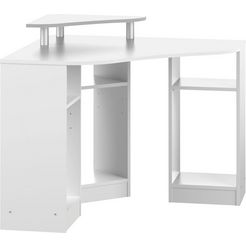 temahome bureau corner met een melamine frame, een tafelblad in verschillende kleurvarianten, breedte 94 cm wit