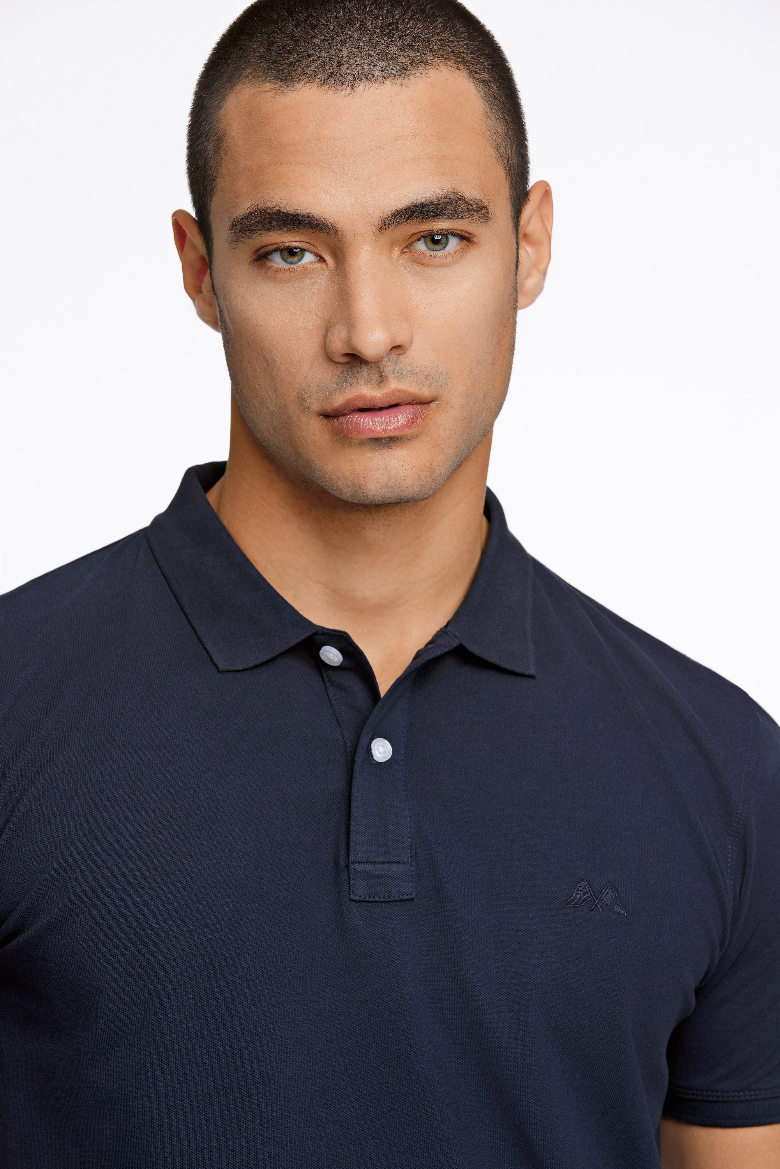 LINDBERGH Poloshirt met geborduurd logo