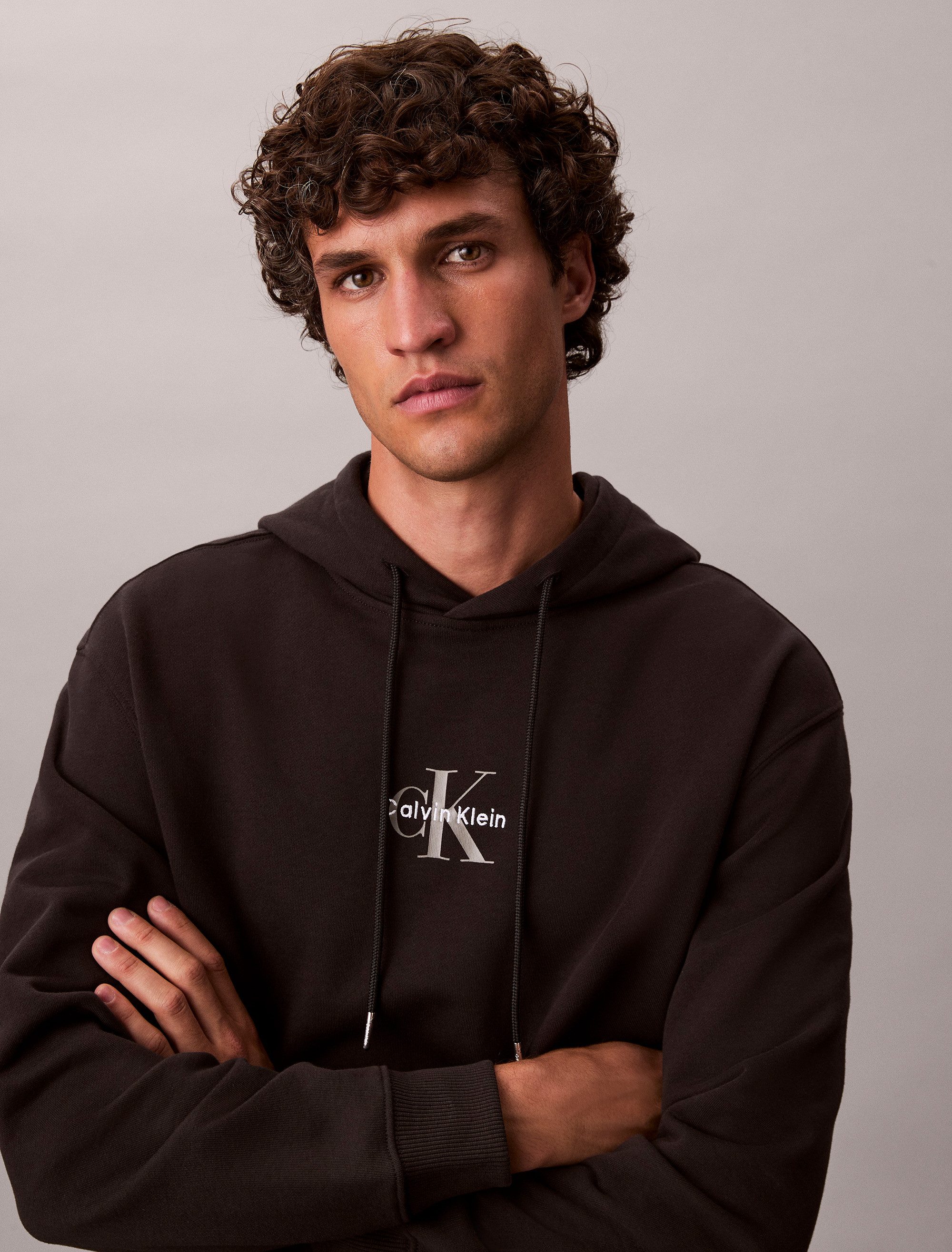 Calvin Klein Sweatshirt LS EU 350TERRY MICRO MONOLOGO HO
