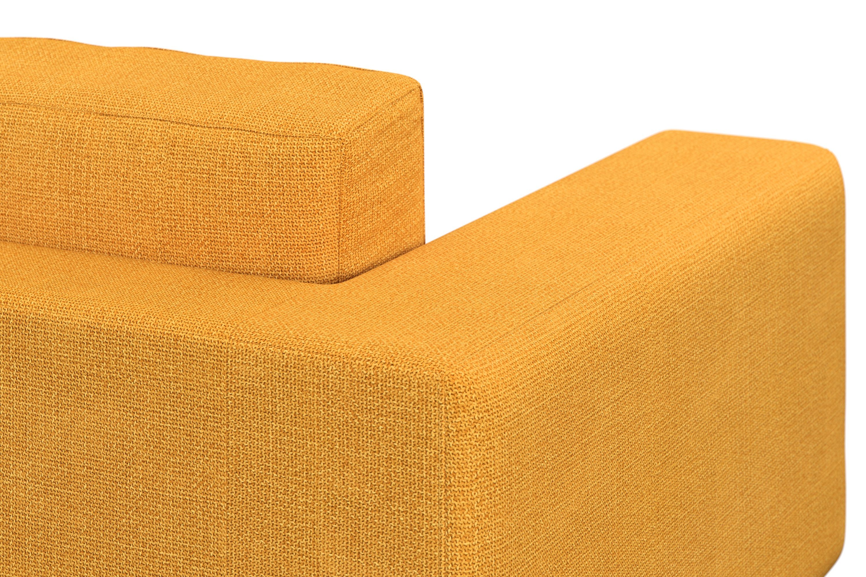 DOMO collection Hoekbank Modica, tijdloos en elegant, L-vorm moderne uitstraling met extra brede chaise longue, ook in corduroy