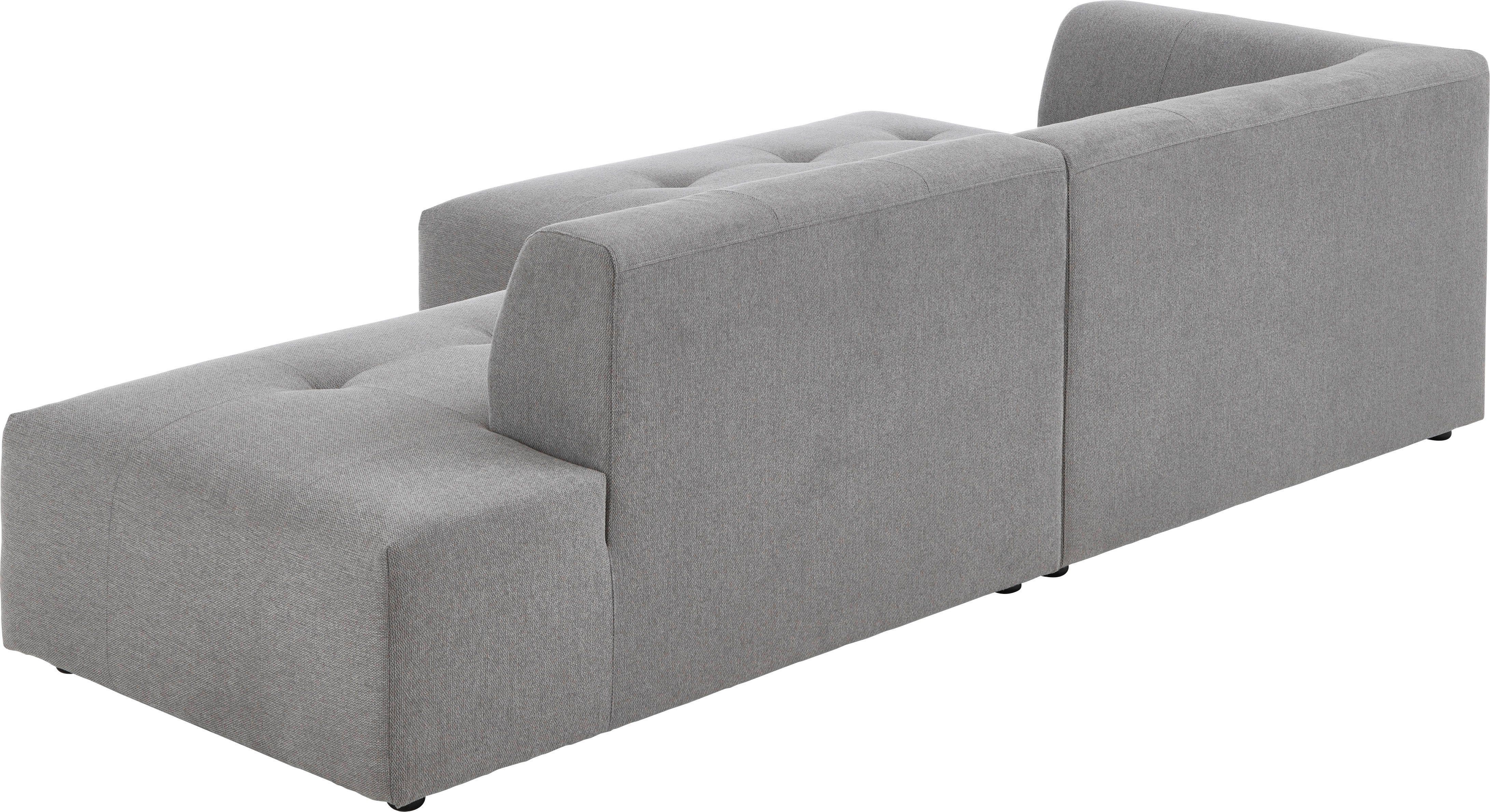 ATLANTIC home collection 3-zitsbank Leonardo Poef/voetenbank Ottoman met XXL ligoppervlak