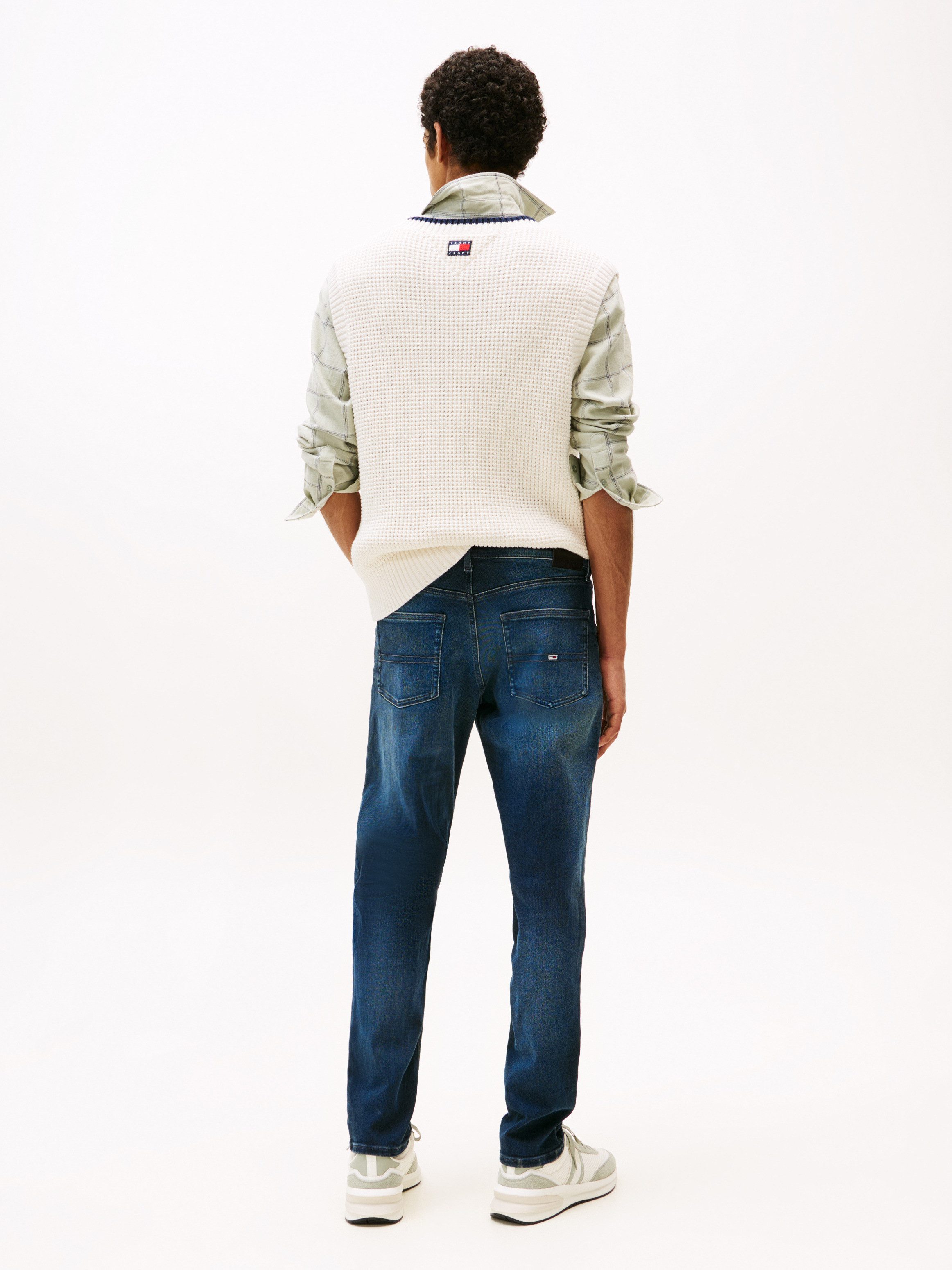 TOMMY JEANS Slim fit jeans SCANTON SLIM met gestempeld logo