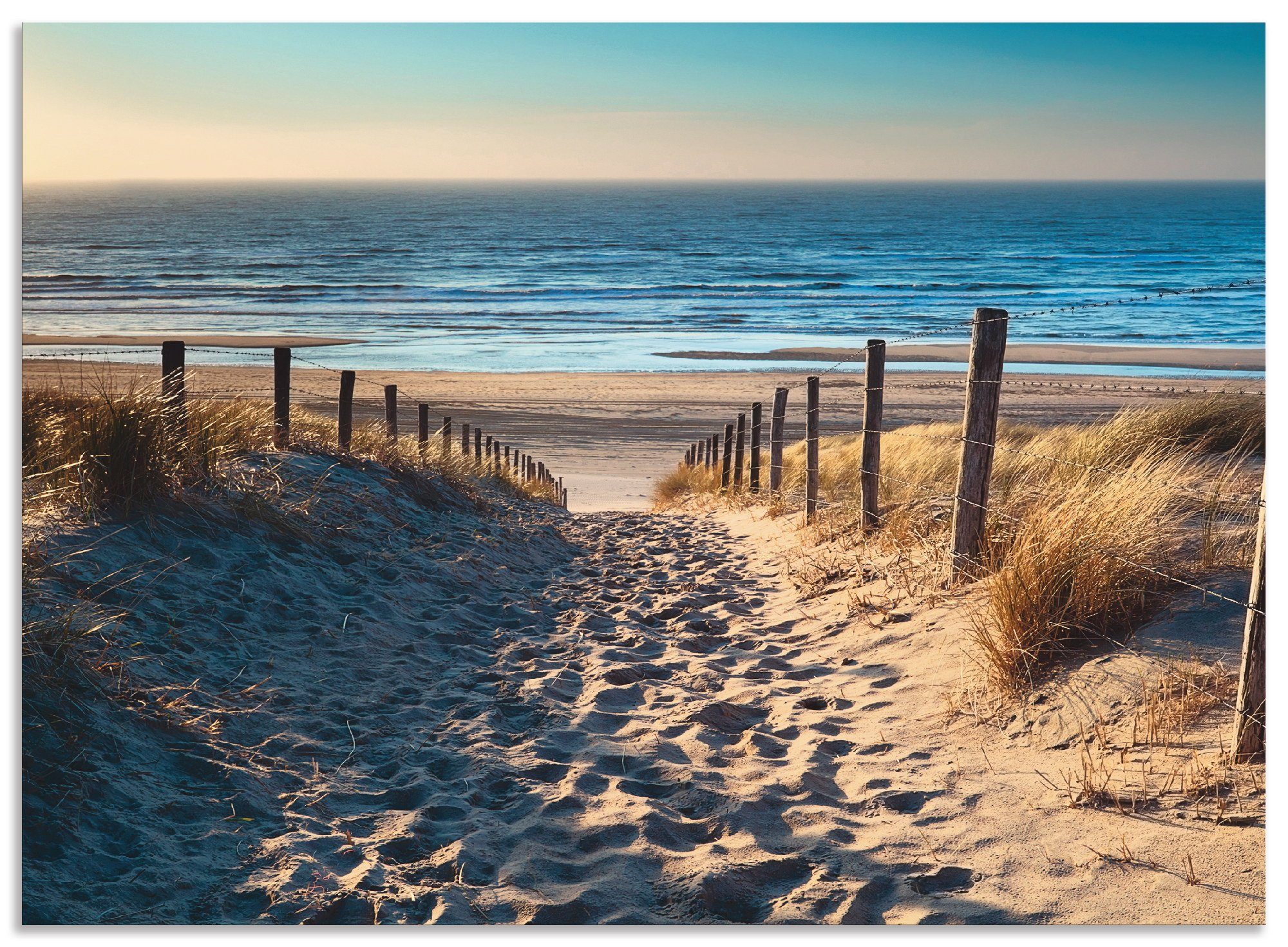 Artland Keukenwand Weg naar het Noordzeestrand zonsondergang zelfklevend in vele maten - spatscherm keuken achter kookplaat en spoelbak als wandbescherming tegen vet, water en vuil