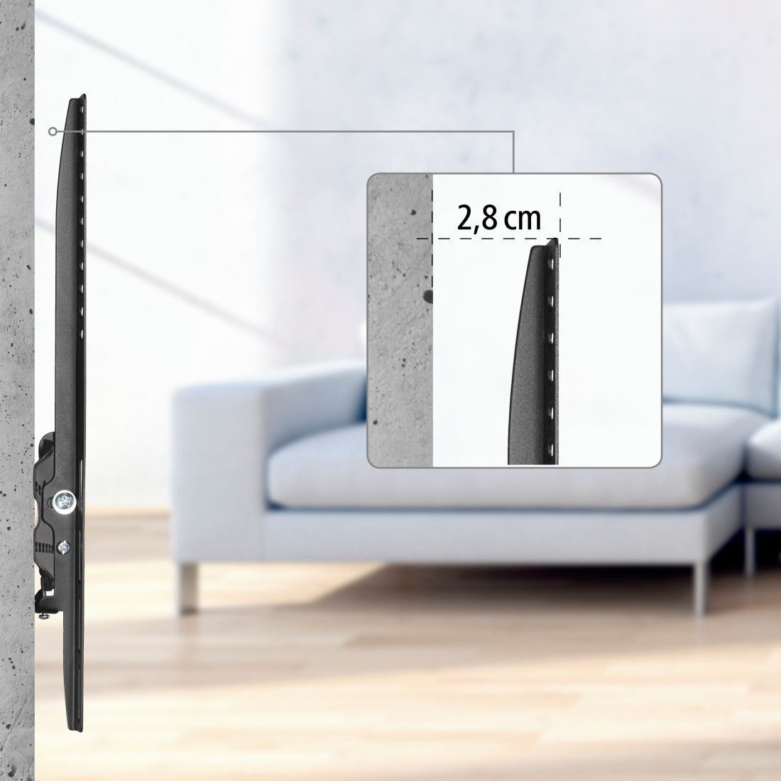 Hama Tv-wandhouder Wandbeugel (kantelbaar, 32" - 75", VESA 600x 400)