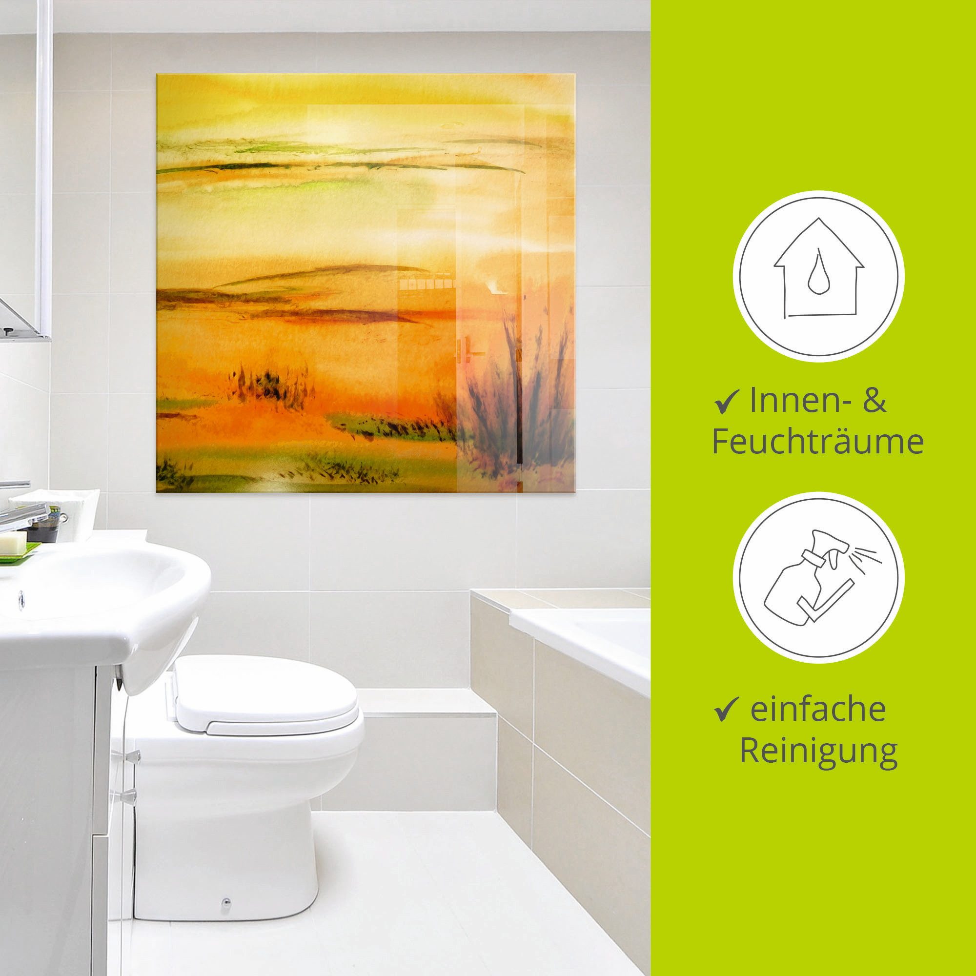 Artland Print op glas Heet zand in verschillende maten
