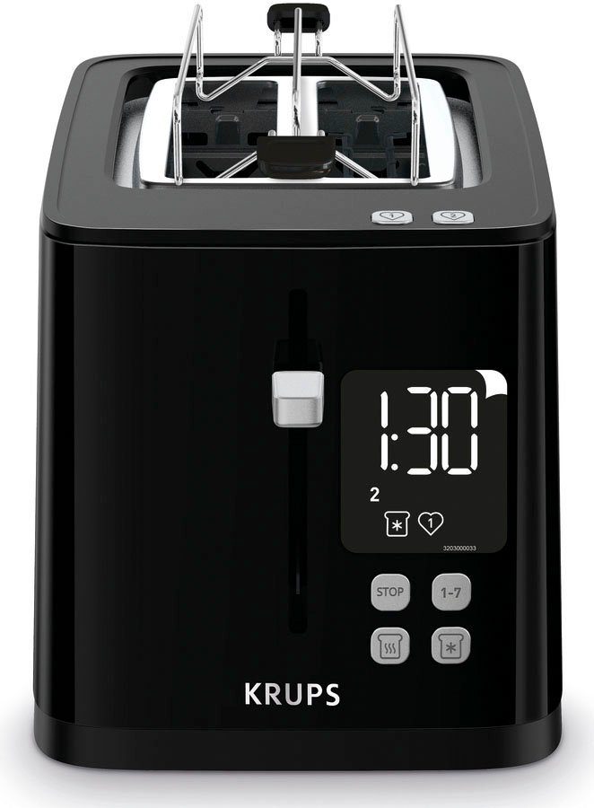 Krups Toaster KH6418 Smart'n Light Digitaal display, 7 bruiningsgraden, automatische centrering van het brood