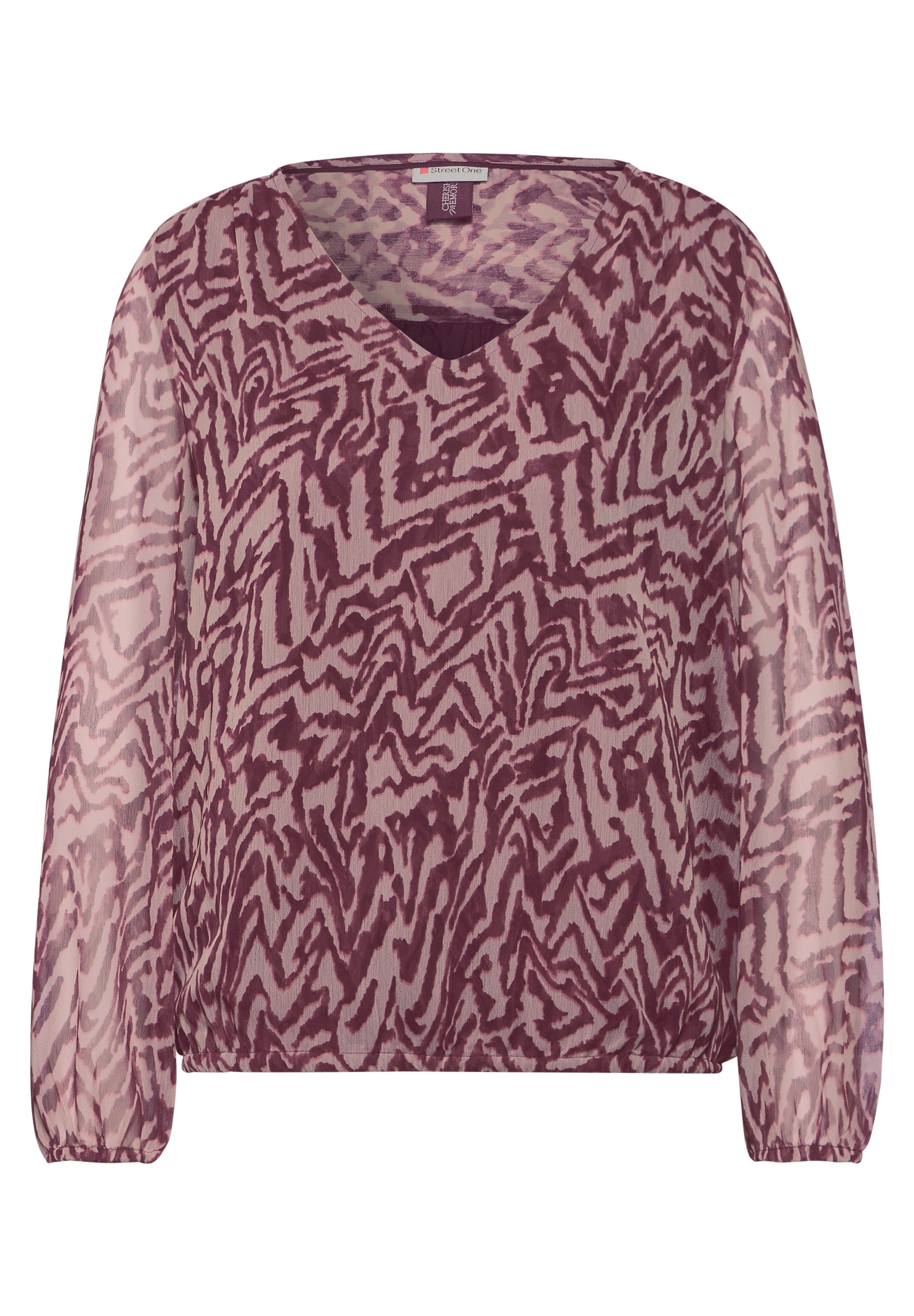 STREET ONE Blouse zonder sluiting met ruches