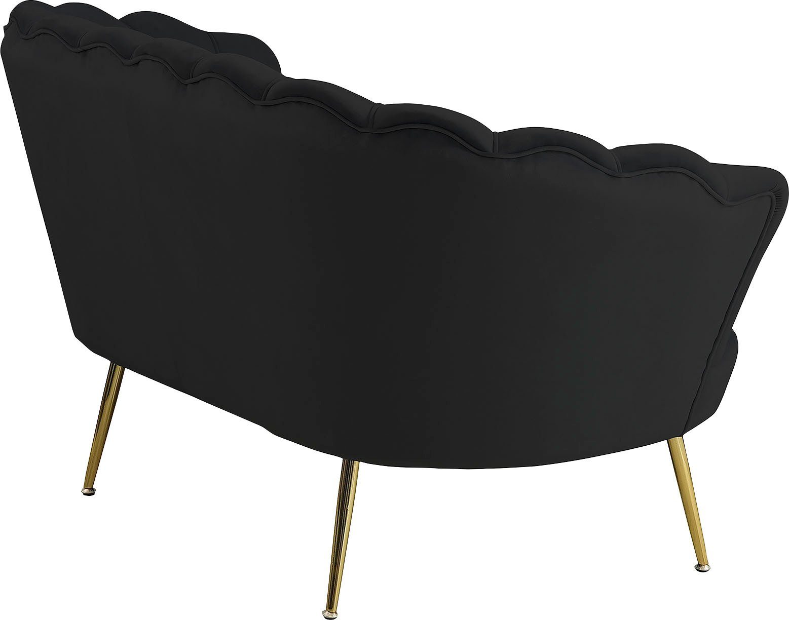 SalesFever 2-zitsbank Clam Komfort-Duo-Sitz opvallend schelpdesign, breedte 136 cm