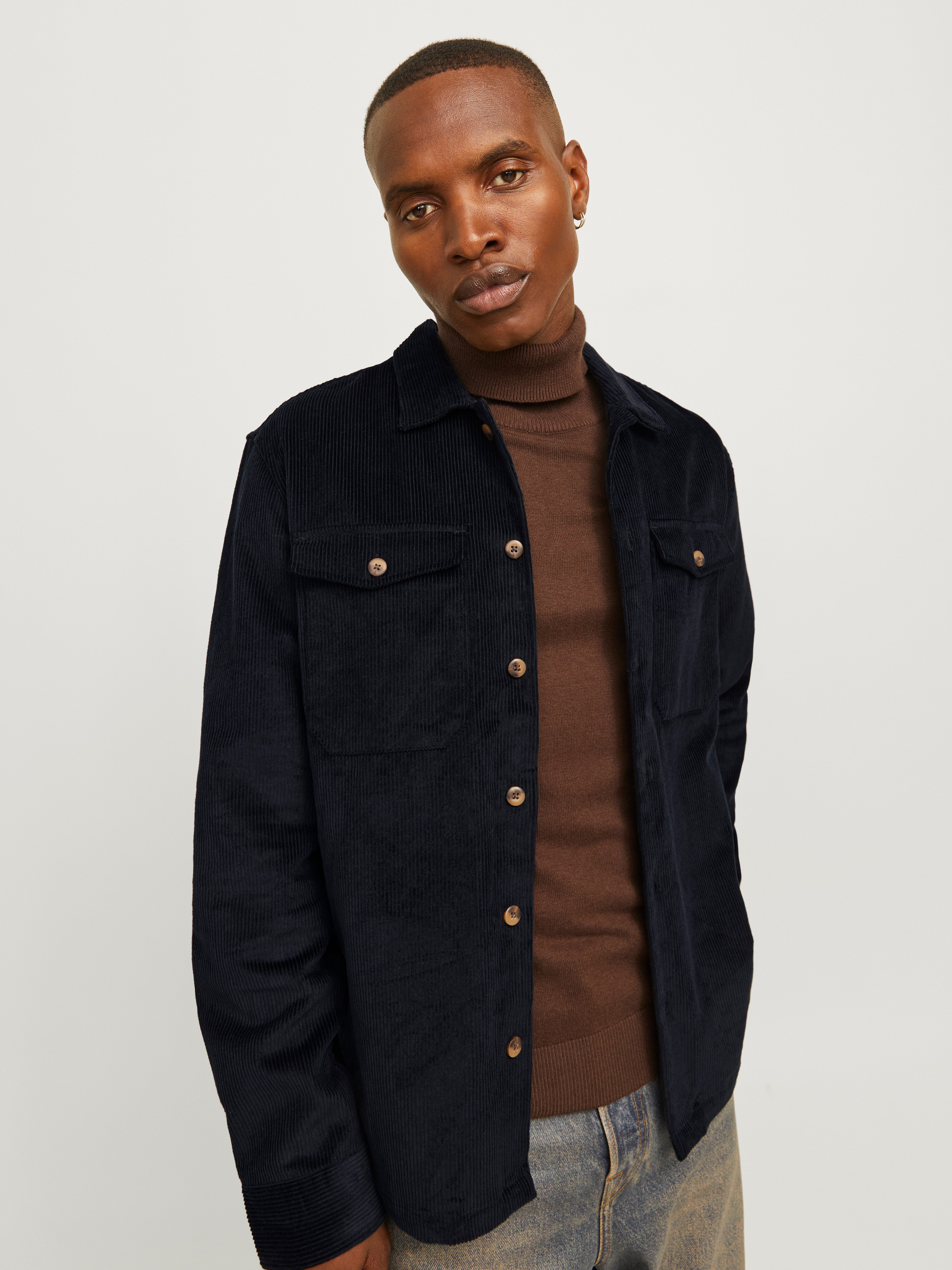Jack & Jones Overhemd met lange mouwen JJEEDDIE CORDUROY OVERSHIRT LS SN