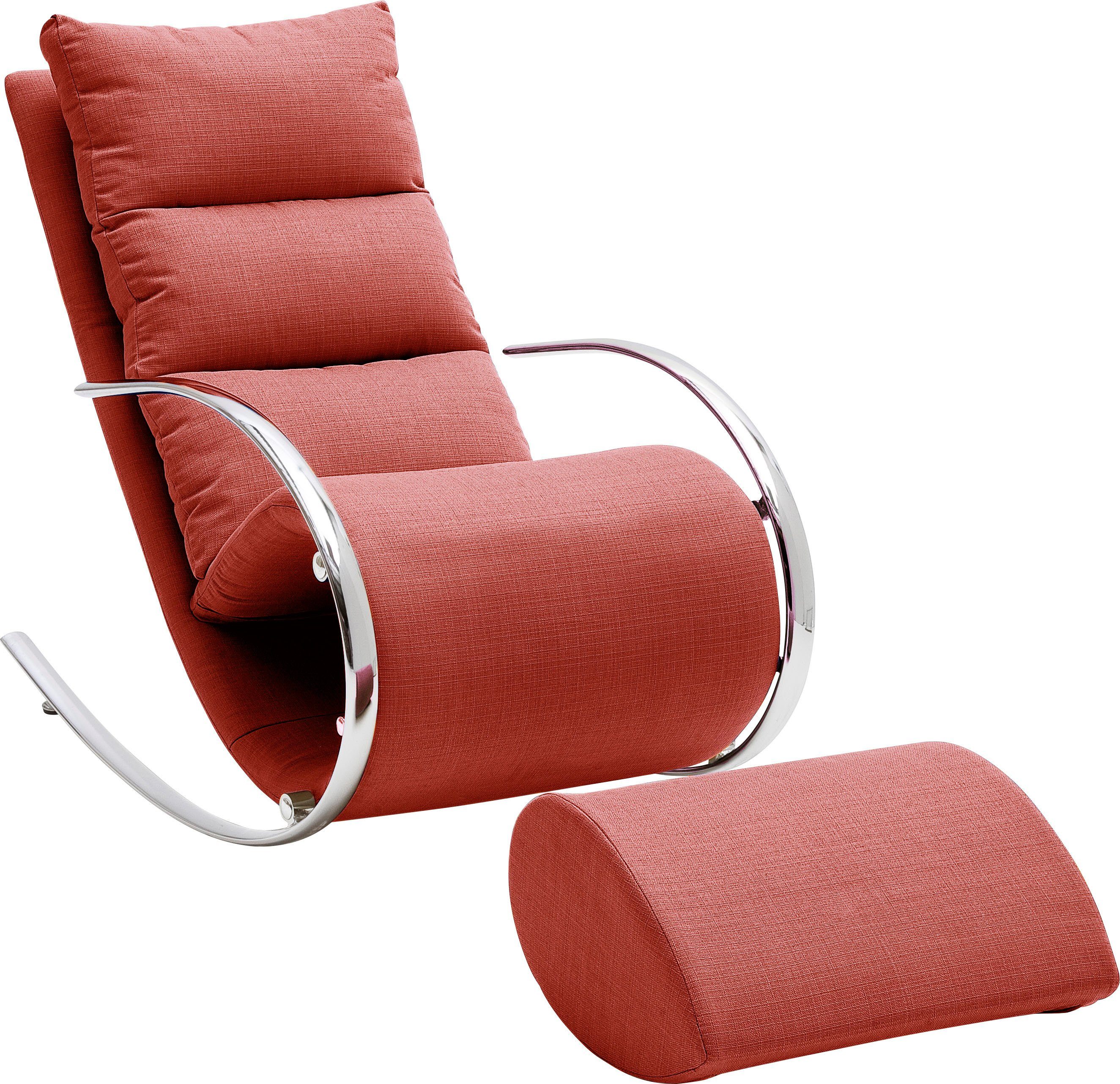 MCA furniture Relaxfauteuil York Relaxfauteuil met hocker, belastbaar tot 100 kg