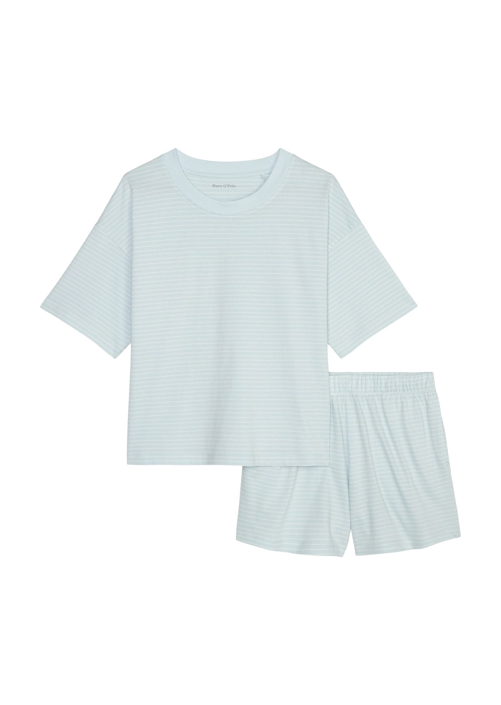 Marc O'Polo Shortama Mix & Match Cotton met fijn gestreept ontwerp (2-delig)