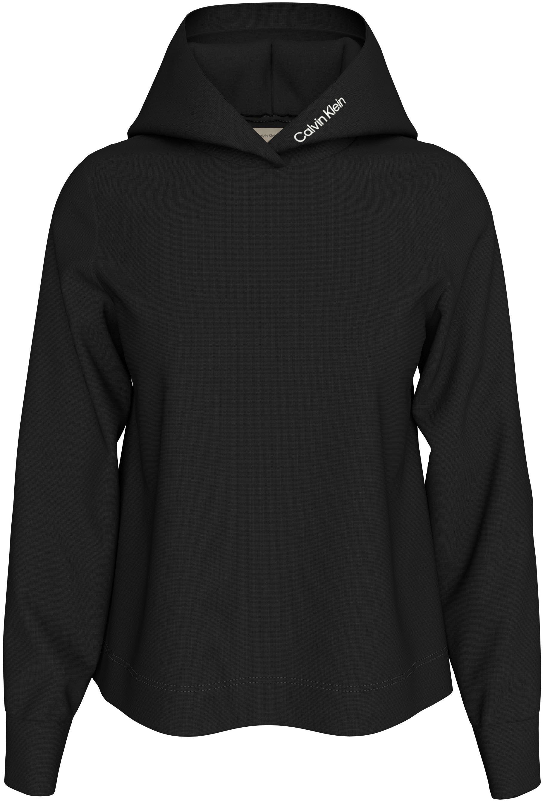 Calvin Klein Hoodie LOGO ELASTIC MILANO HOODIE met logoprint, brede capuchon