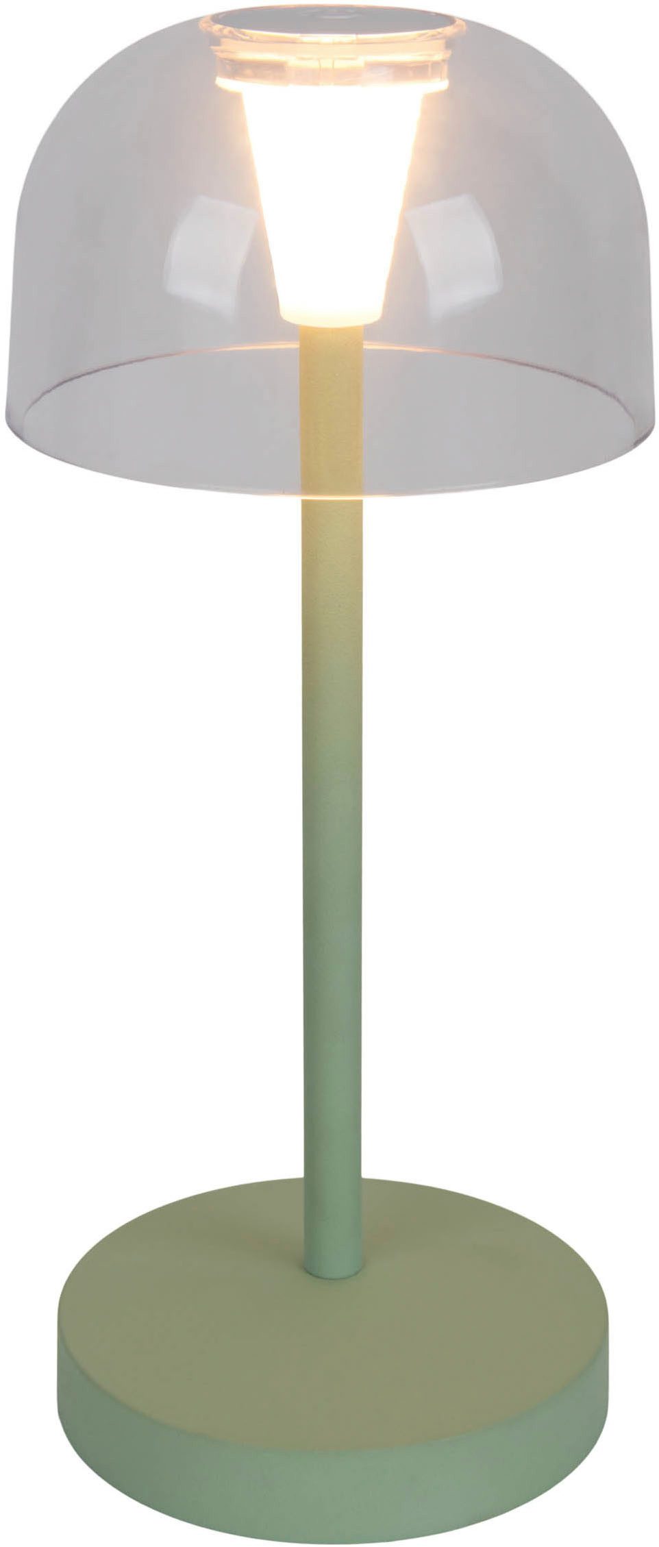 näve Led-tafellamp Gomba 18,5 cm 2-delig set, oplaadbaar, usb-kabel, geheugenfunctie, traploos dimbaar (2 stuks)