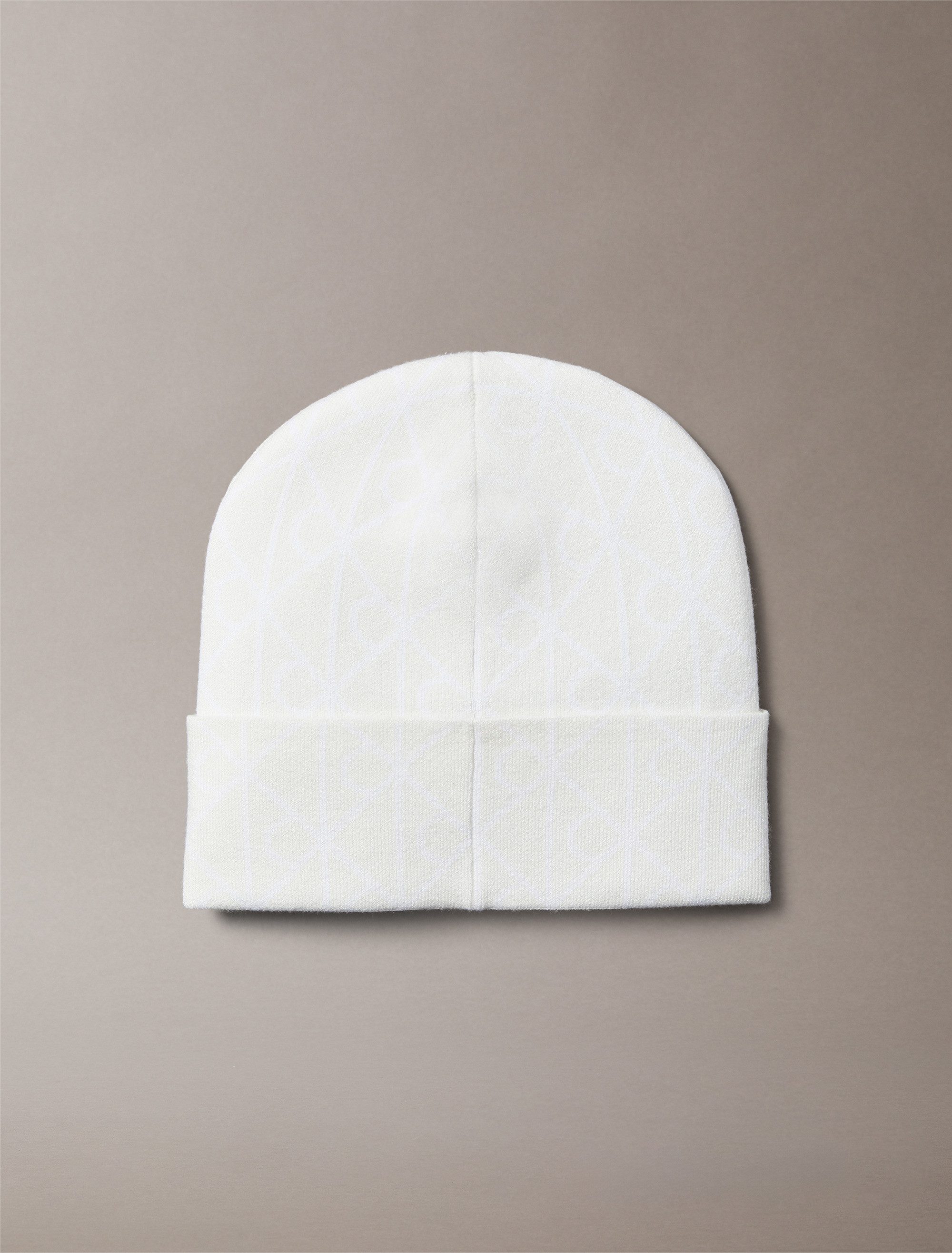 Calvin Klein Gebreide muts AOP JCQ FINE RIB BEANIE Perfect voor dagelijks gebruik