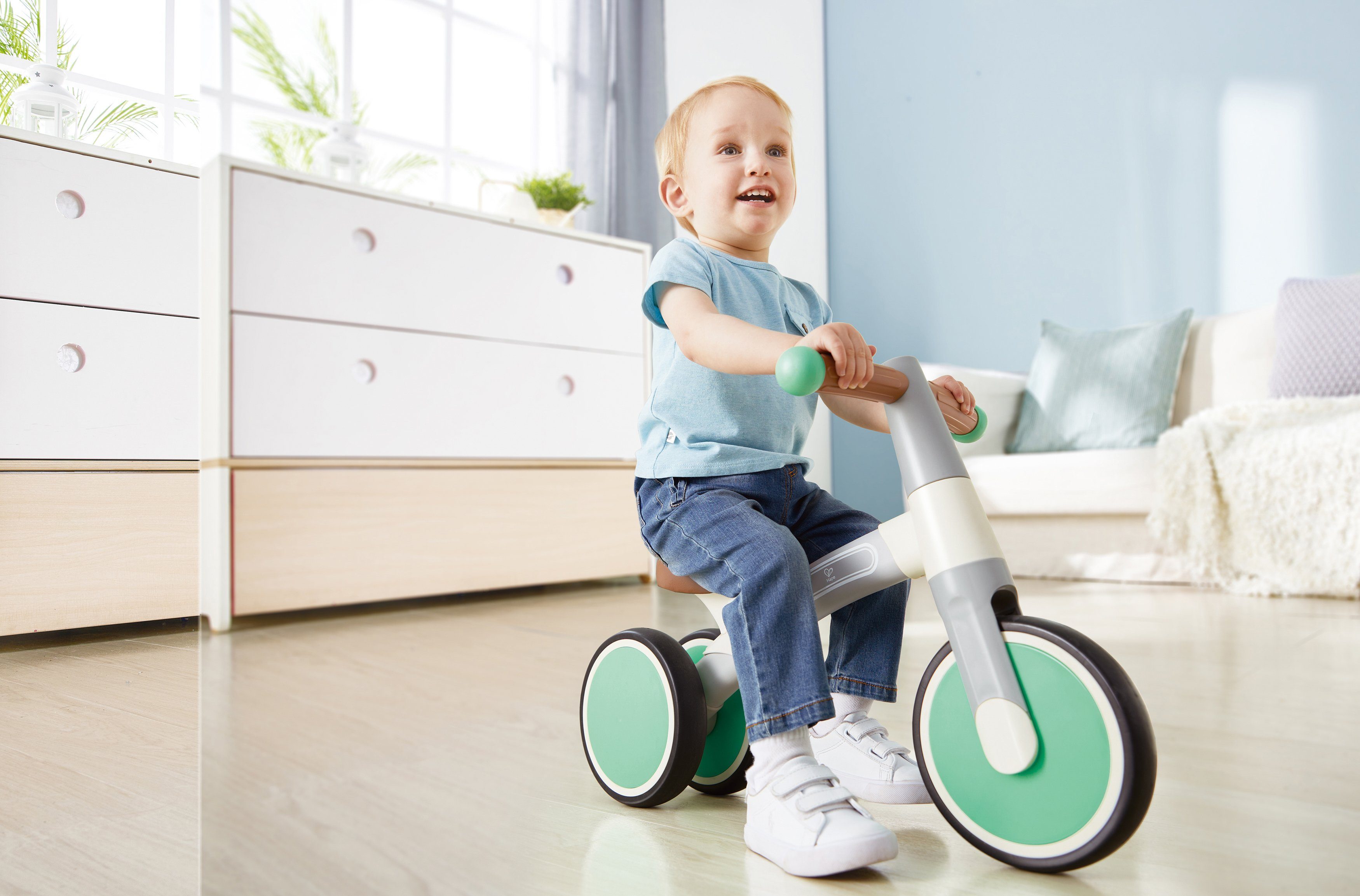 Hape Driewieler Mijn eerste loop-driewieler, lichtgrijs