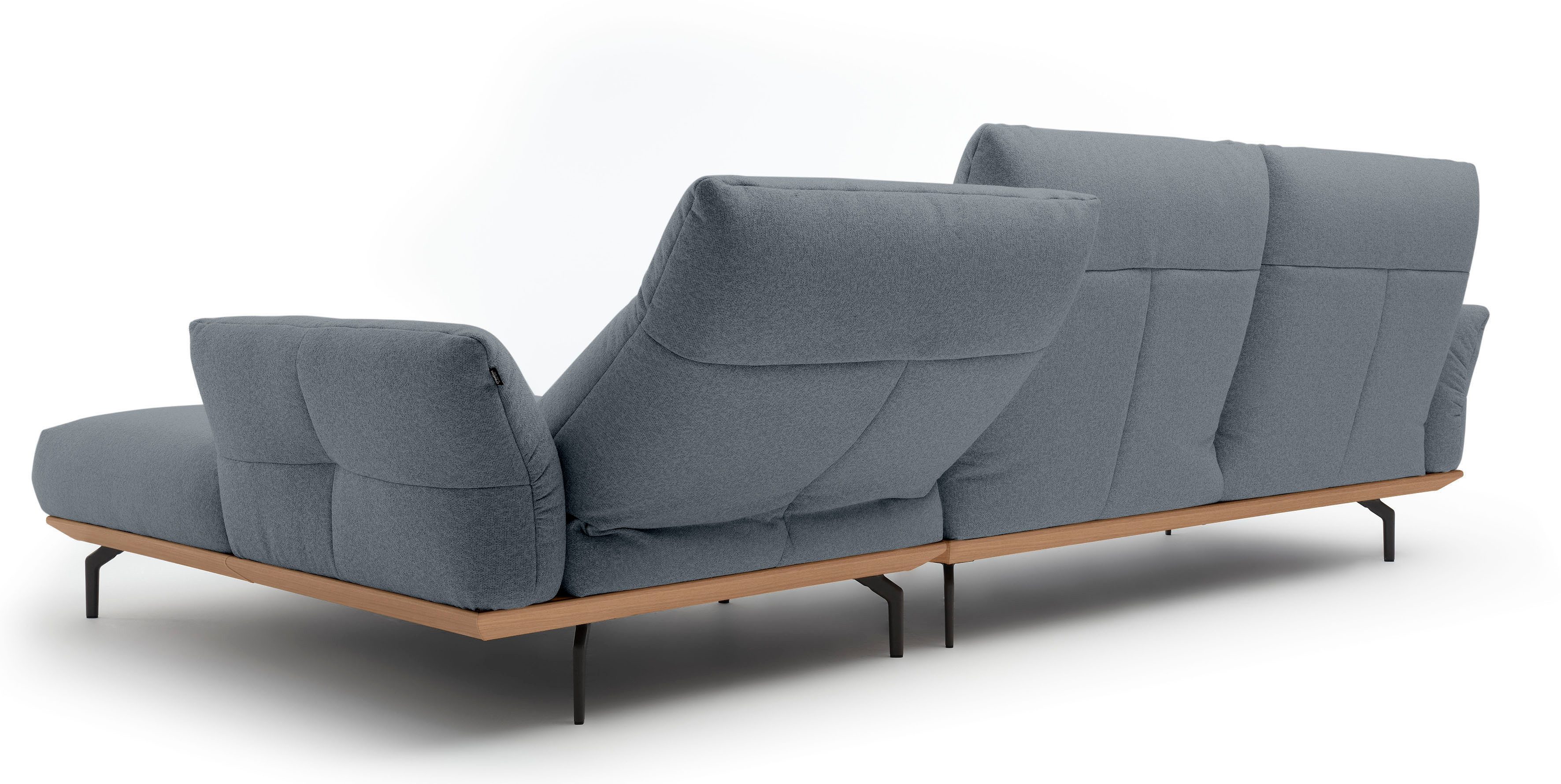 Creation BY ROLF BENZ Hoekbank CR.460 Sokkel in eiken, onderstel in umbra grijs, breedte 318 cm