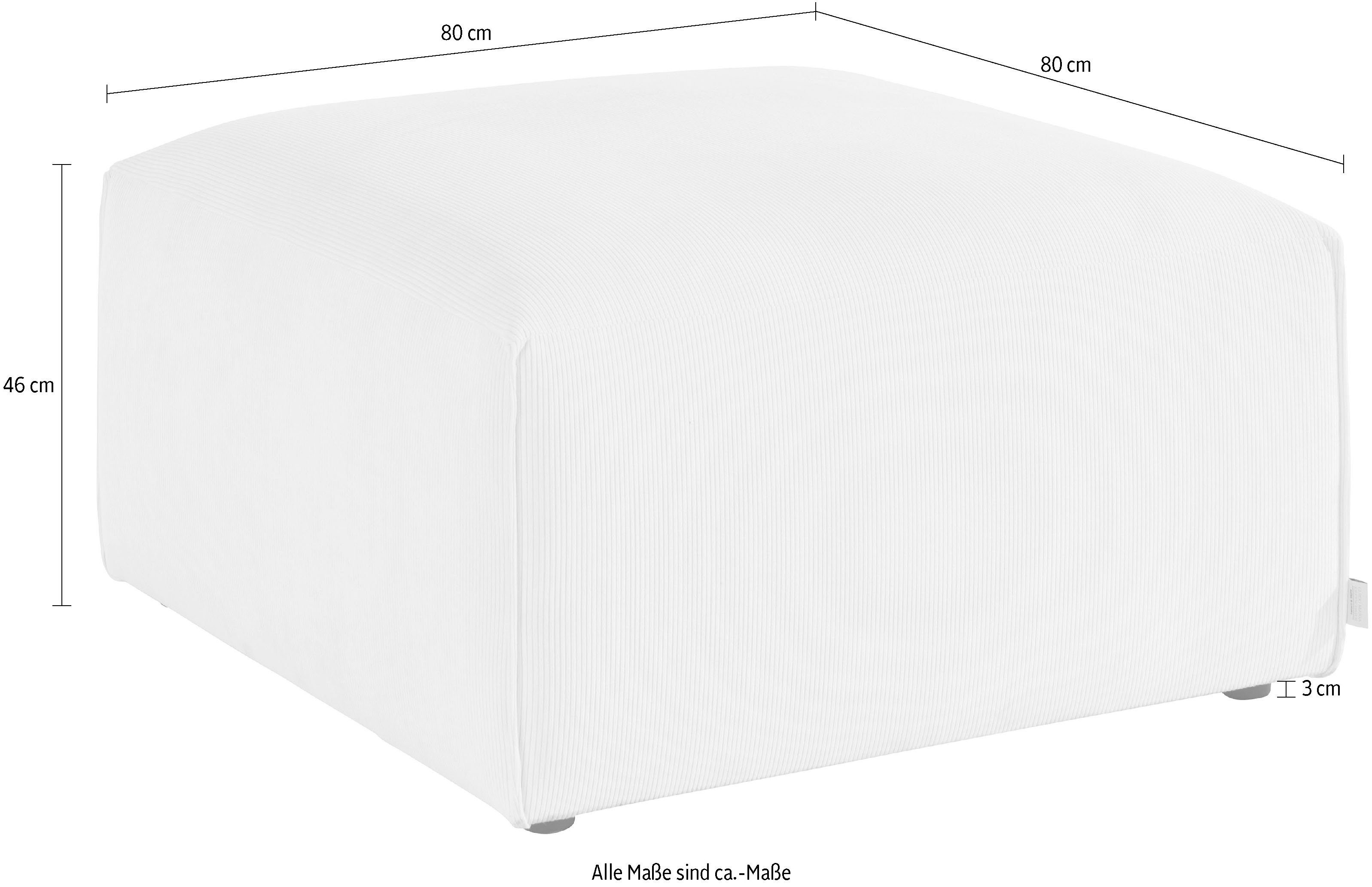 Home affaire Hocker Comfine Modulaire hocker om zelf samen te stellen, in 3 overtrekvarianten