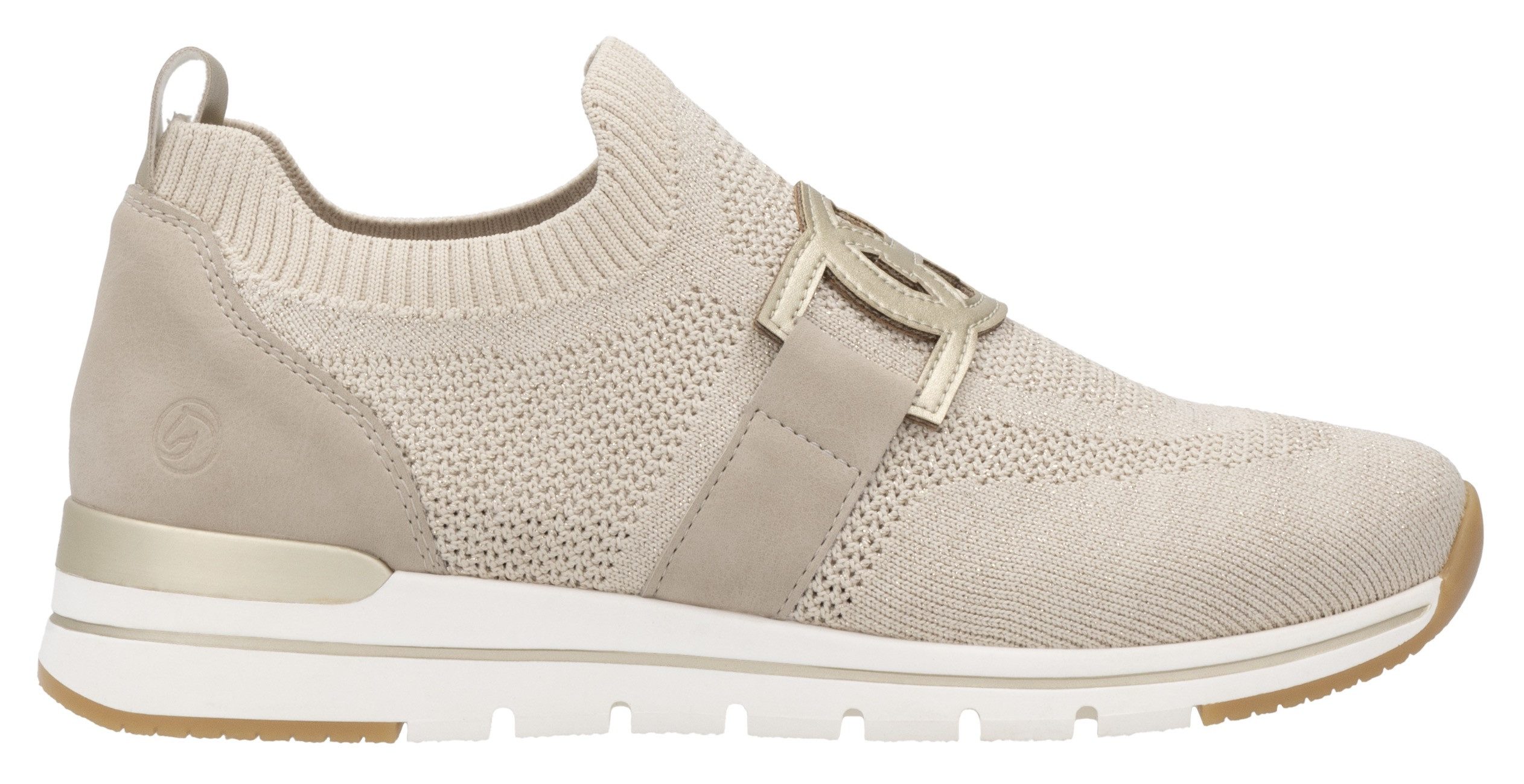 Remonte Slip-on sneakers , vrijetijdsschoen, lage schoen, slipper met elastische band aan de schacht