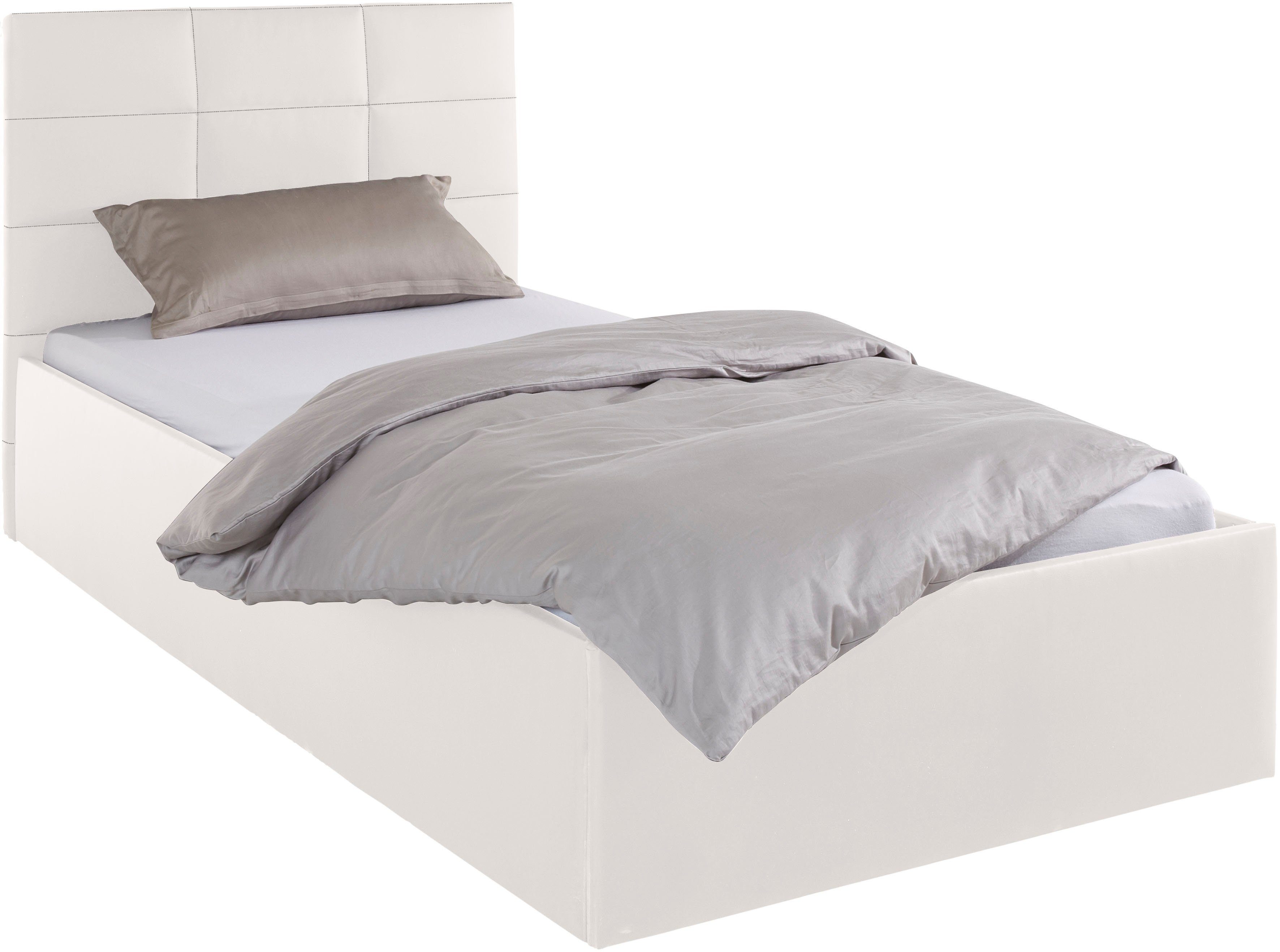 Westfalia Polsterbetten Gestoffeerd bed met bedkist bij uitvoering met matras, in 2 hoogten
