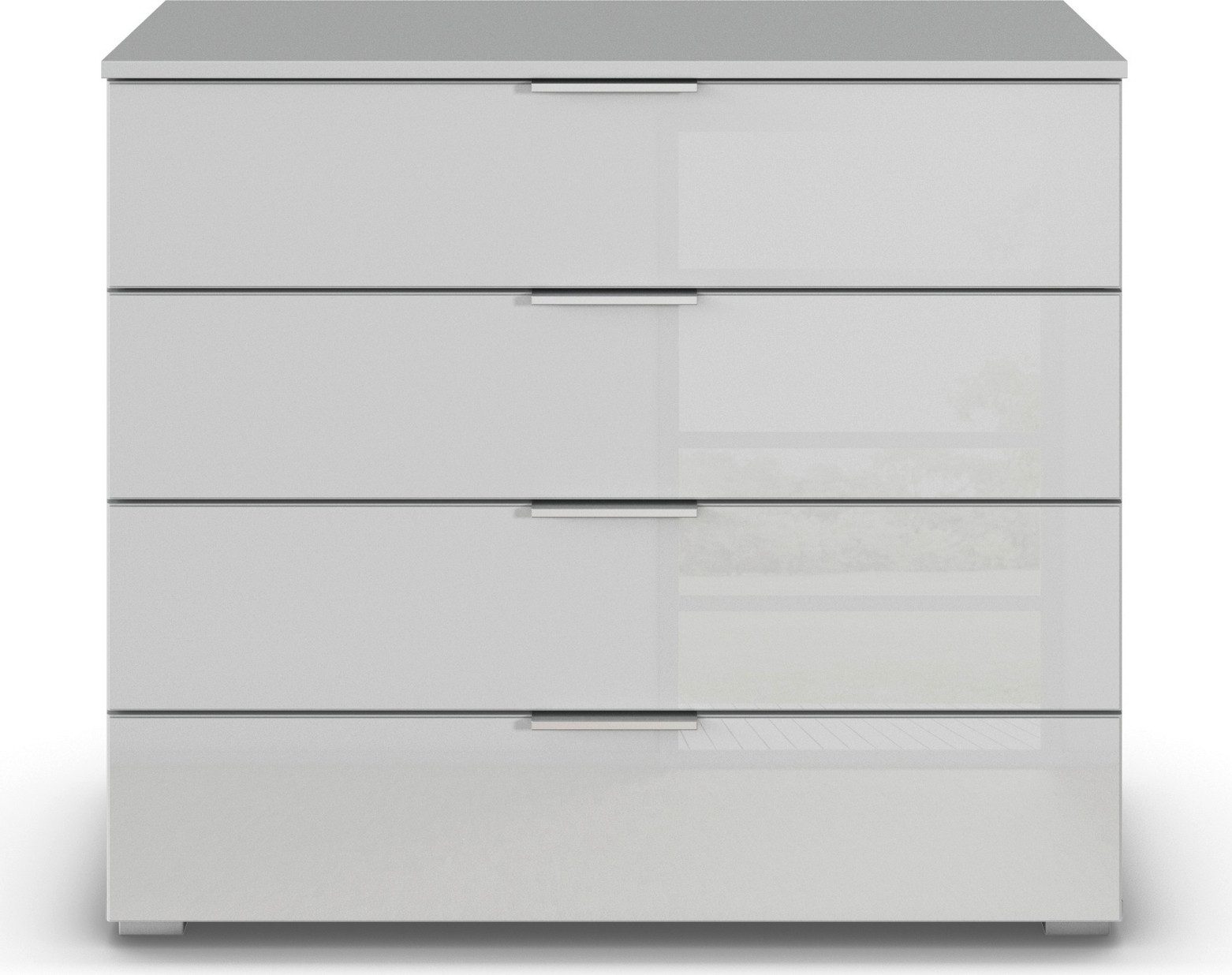 rauch Ladekast Sideboard AGORDO met glazen front Breedte 93 cm met 4 grote lades voor veel opbergruimte MADE IN GERMANY