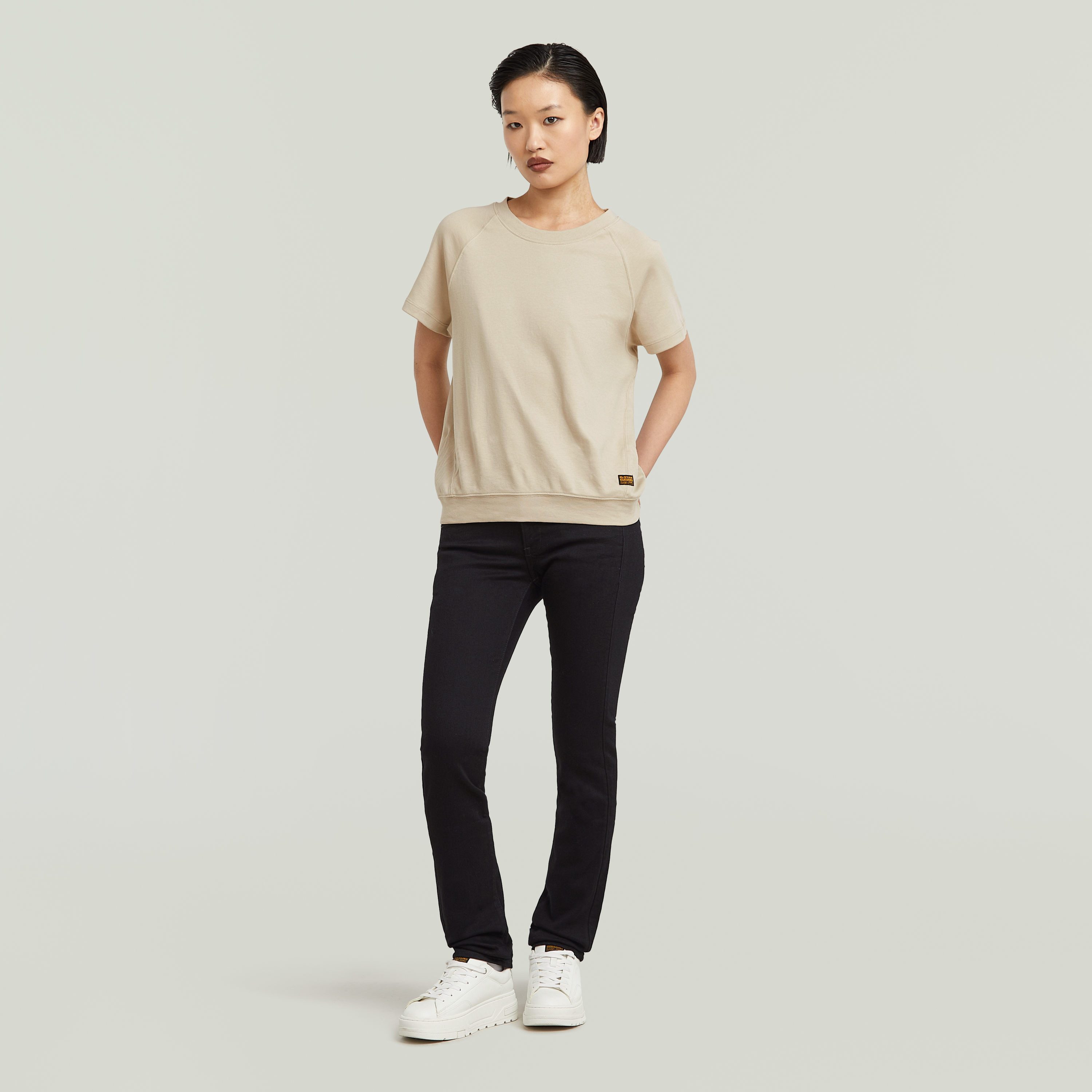 G-Star RAW 5-pocket jeans Midge Straight met verstelbare lus aan de achterkant van de taille