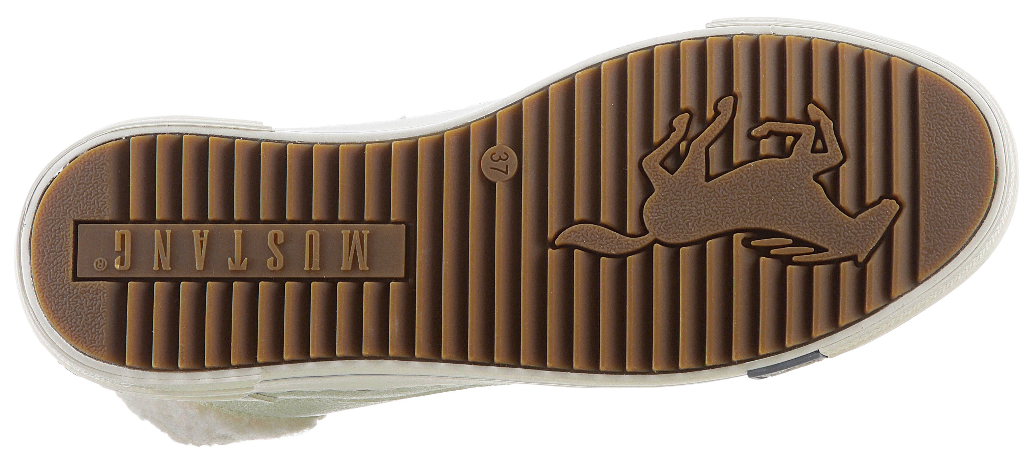 Mustang Shoes Hoge veterschoenen met ritssluiting aan de buitenkant