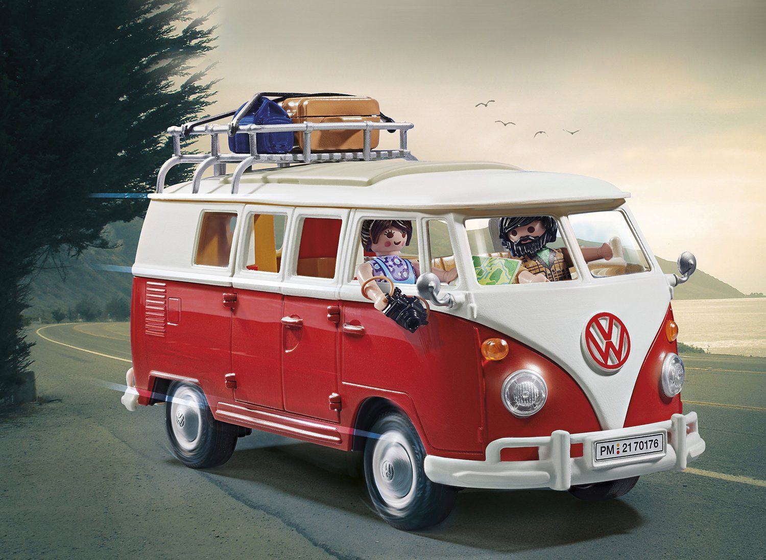 Playmobil® Constructie-speelset Volkswagen T1 campingbus (70176) VW licentie (74-delig)