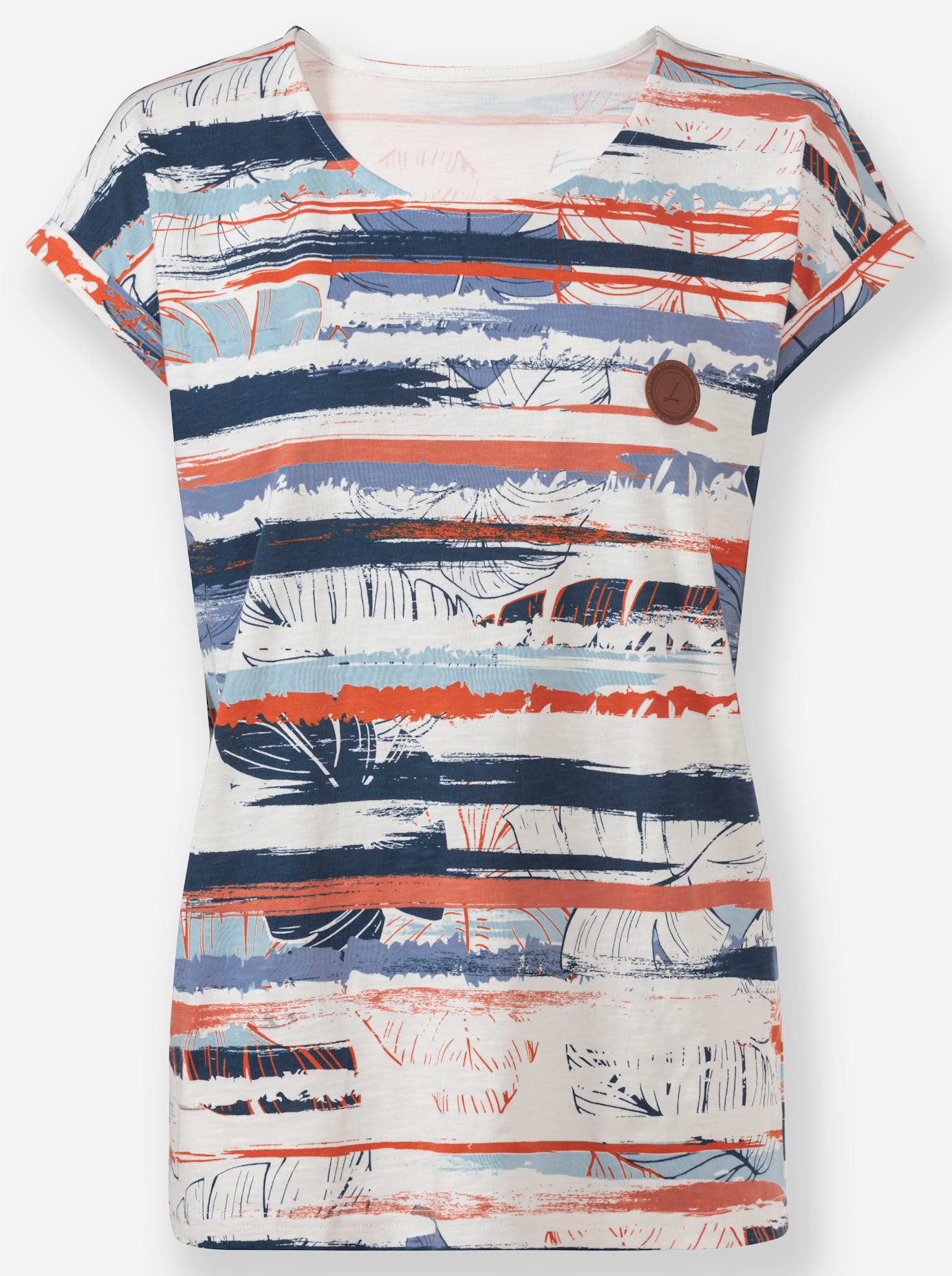 Casual Looks Shirt met print (1-delig)