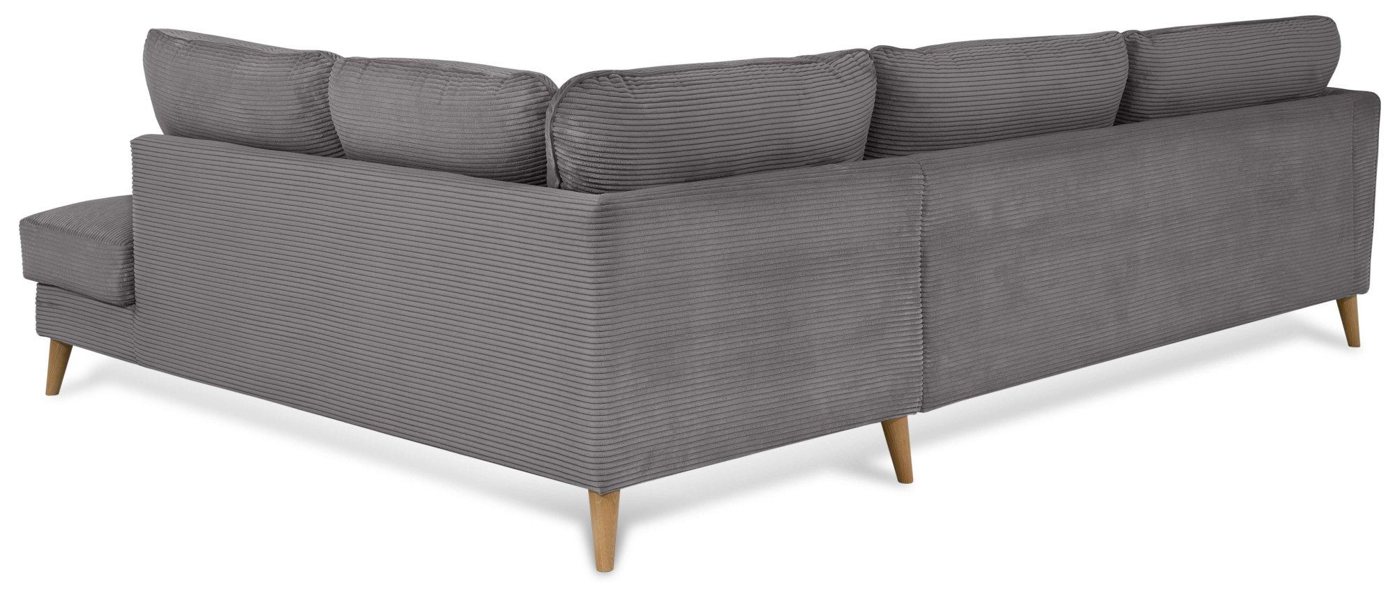 Home affaire Hoekbank MARSEILLE 278/202 cm, L-vorm, ottoman rechts/links, verschillende bekledingen