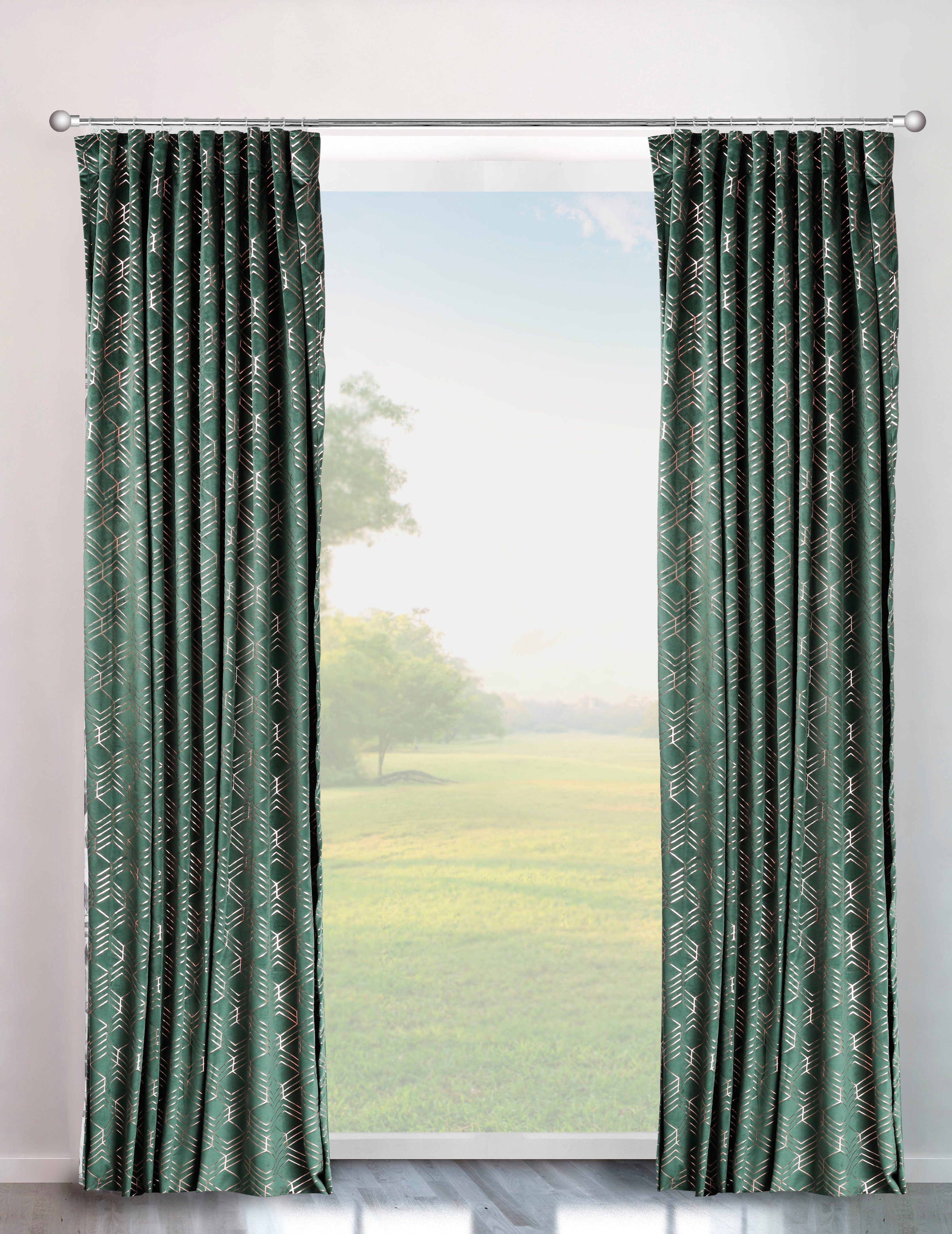 my home Gordijn Velvet Foil (2 stuks)