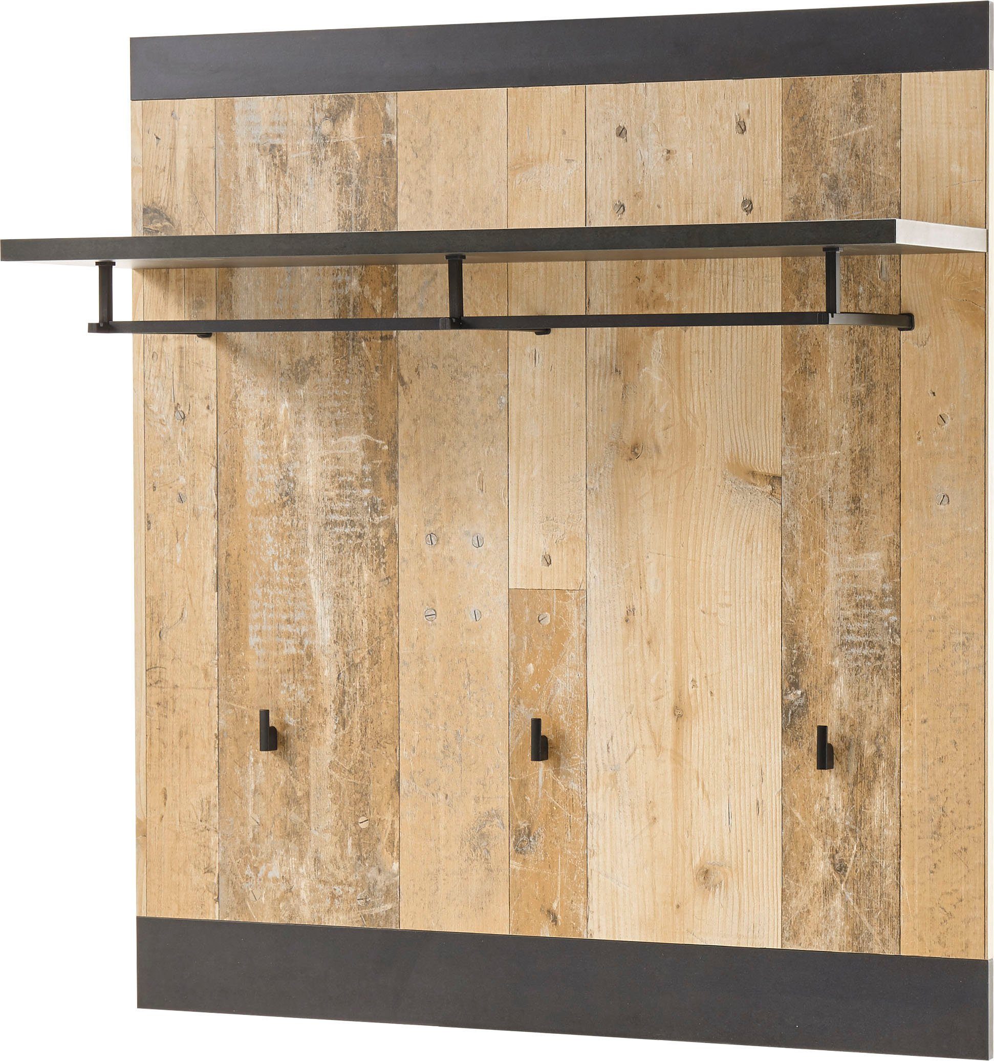 Home affaire Halmeubelset Sherwood met schuurdeurbeslag, apothekersgrepen van metaal (4-delig)