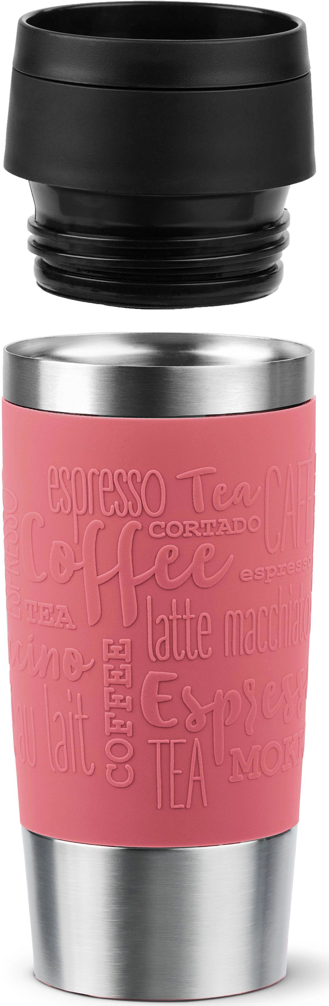 Emsa Thermosbeker Travel Mug Classic, met 360° drinkopening 4u heet, 8u koud - 360 ml / 6u heet, 12u koud - 500 ml, 100% dicht