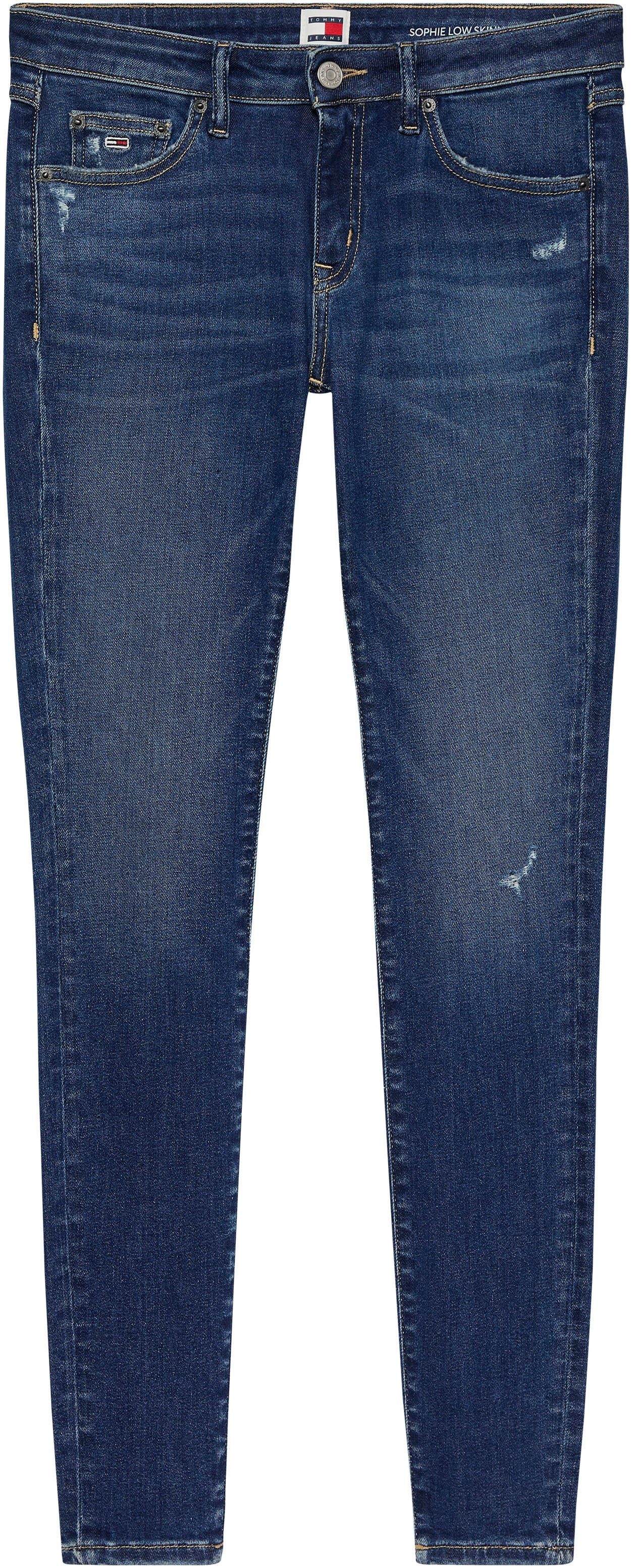 TOMMY JEANS Skinny fit jeans LW SKN AH2236 met merklabel & badge