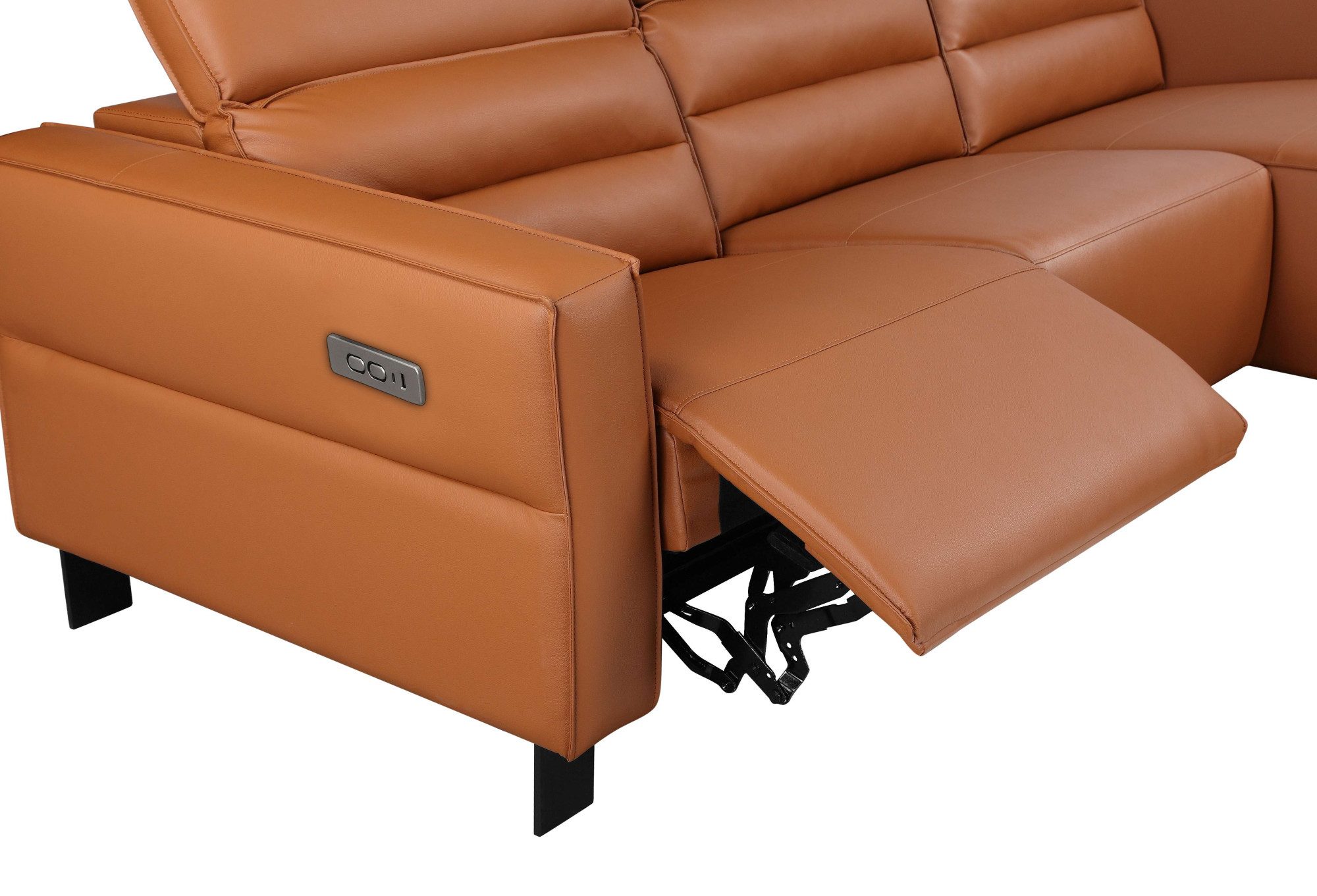 Places of Style Hoekbank Carpari, L-vorm, 263 cm, handmatige of elektrische relaxfunctie