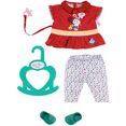baby born poppenkleding little sport outfit rood, 36 cm (set, 6-delig) rood